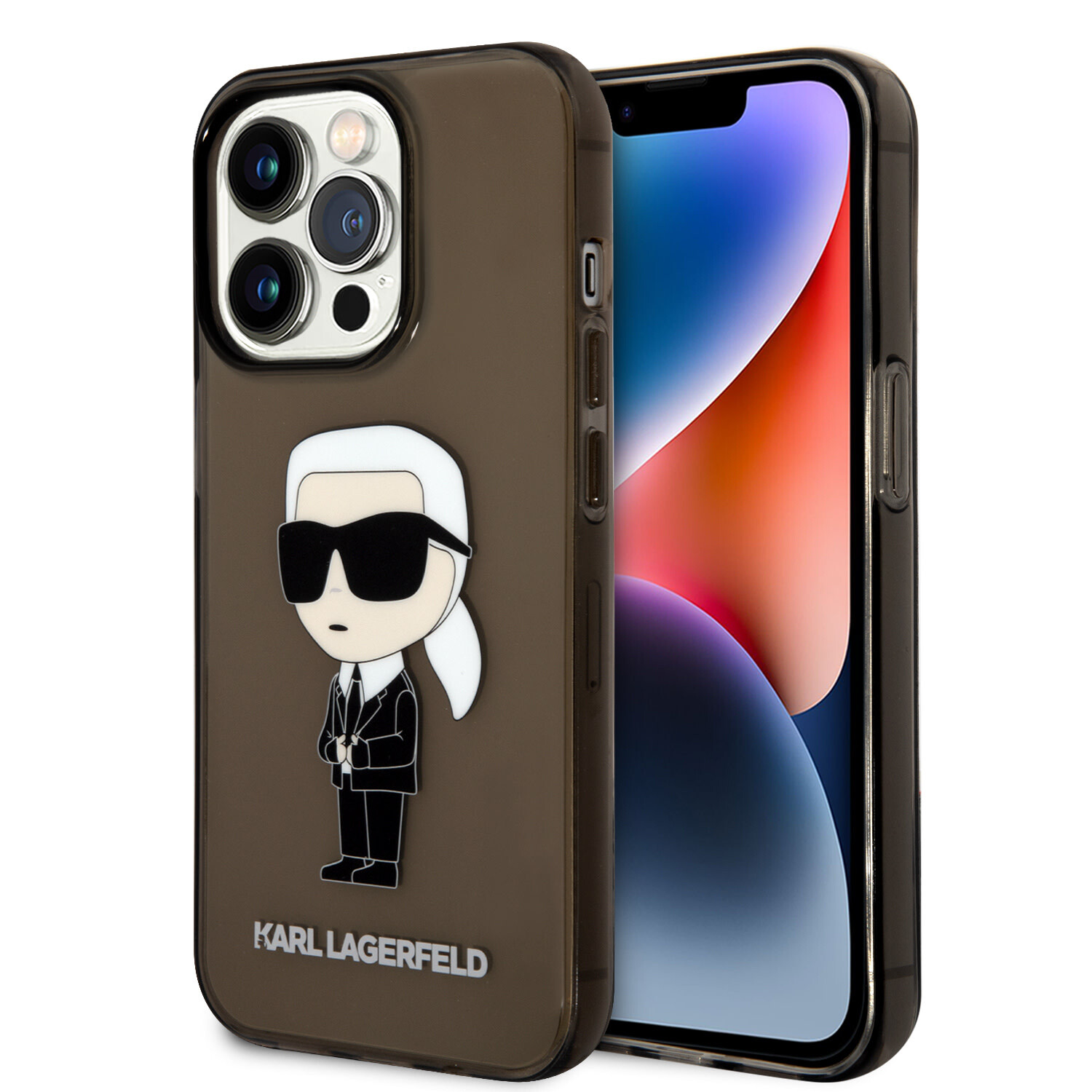 Karl Lagerfeld Karl Lagerfeld iPhone 14 Pro Back-Cover hul - IML NFT Ikonik - Schwarz