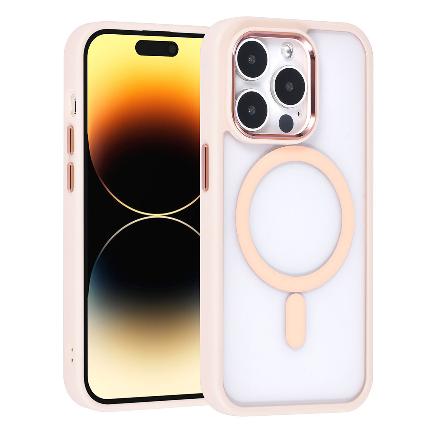 UNIQ Accessory UNIQ Accessory iPhone 14 Pro Back-Cover hul - Magsafe - Rosa