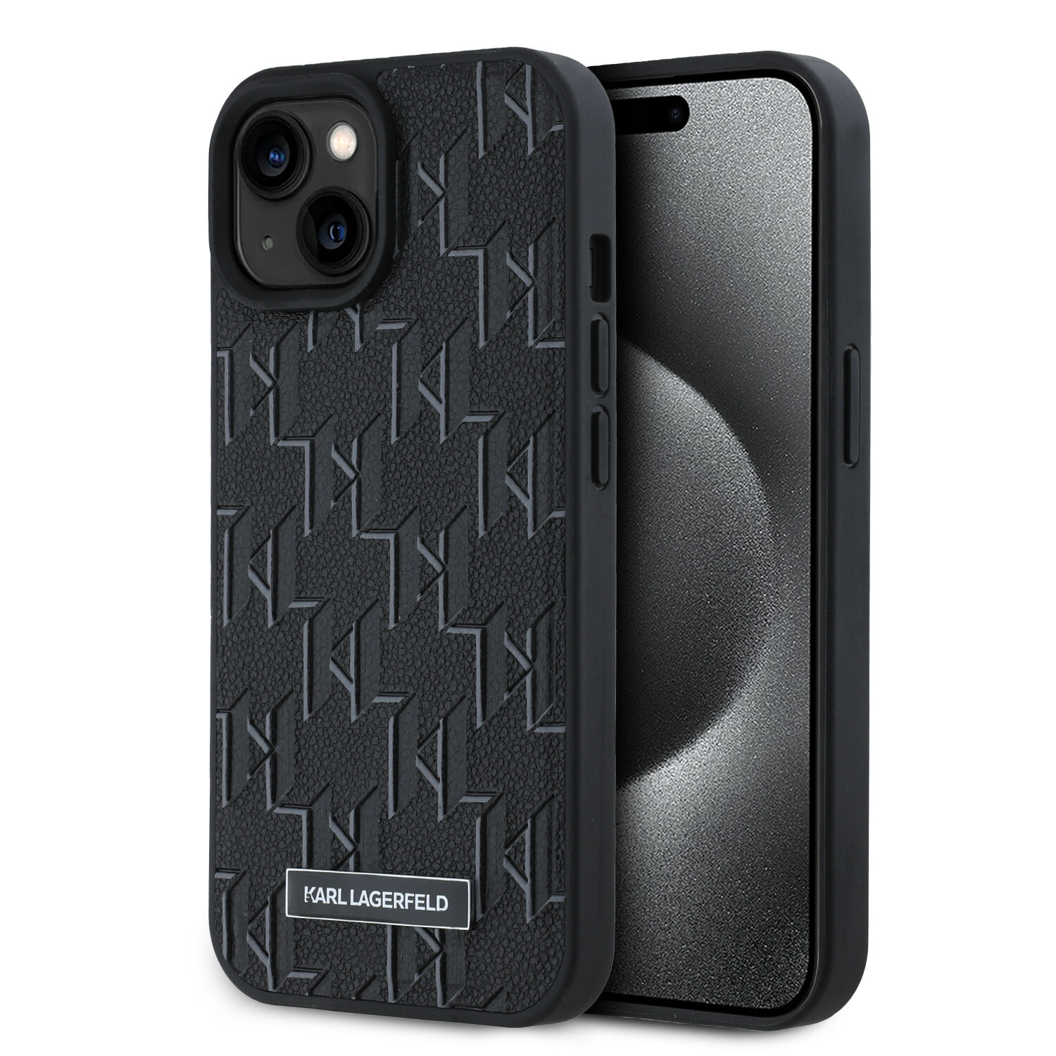Karl Lagerfeld Karl Lagerfeld iPhone 14 Pro Max Back-Cover hul - Magsafe - Hot stamps - Schwarz