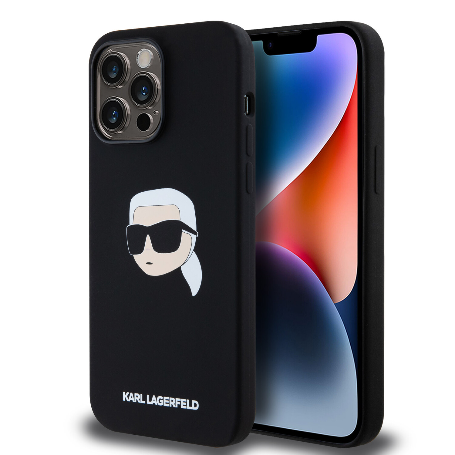 Karl Lagerfeld Karl Lagerfeld iPhone 14 Pro Max Back-Cover hul - Magsafe - Karl Print - Schwarz