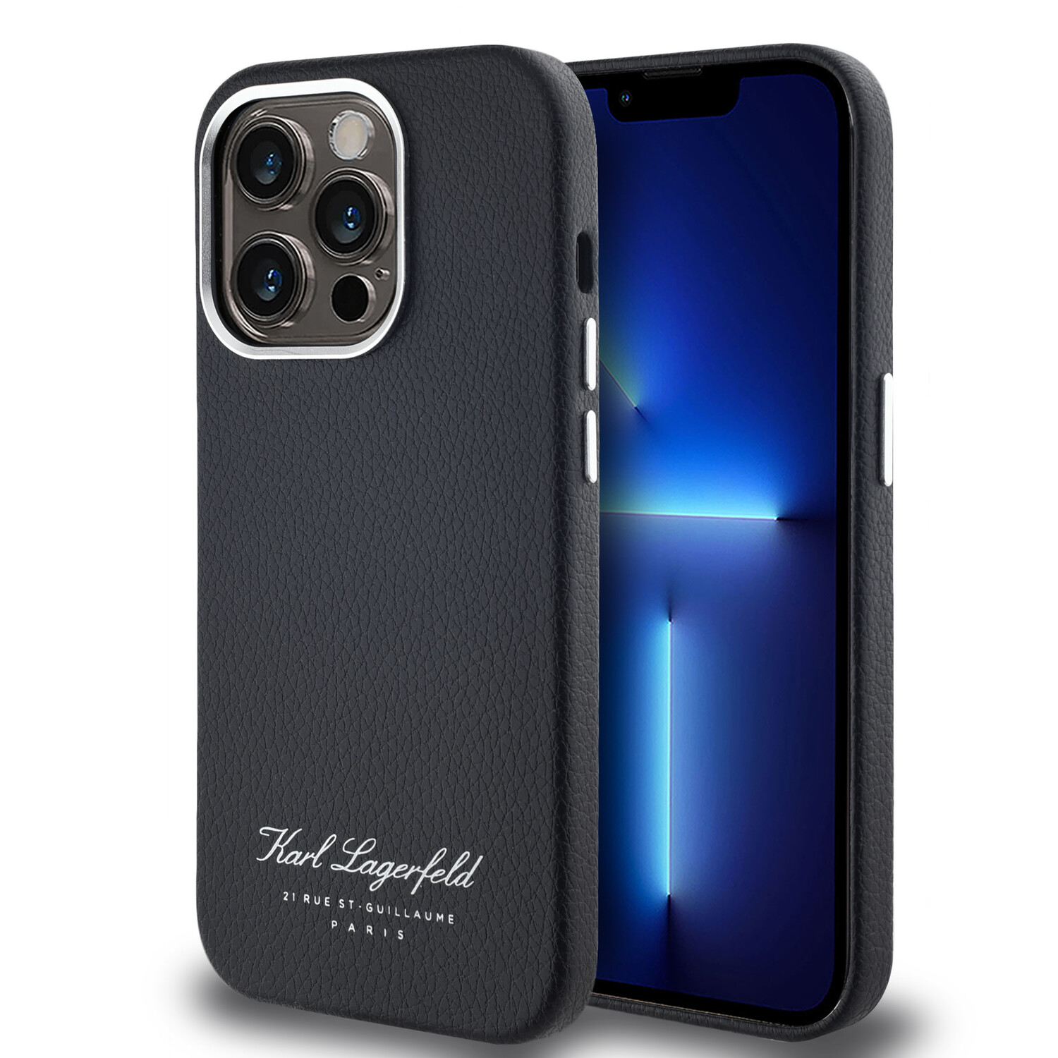 Karl Lagerfeld Karl Lagerfeld iPhone 14 Pro Back-Cover hul - FW pu Hotel RSG - Schwarz