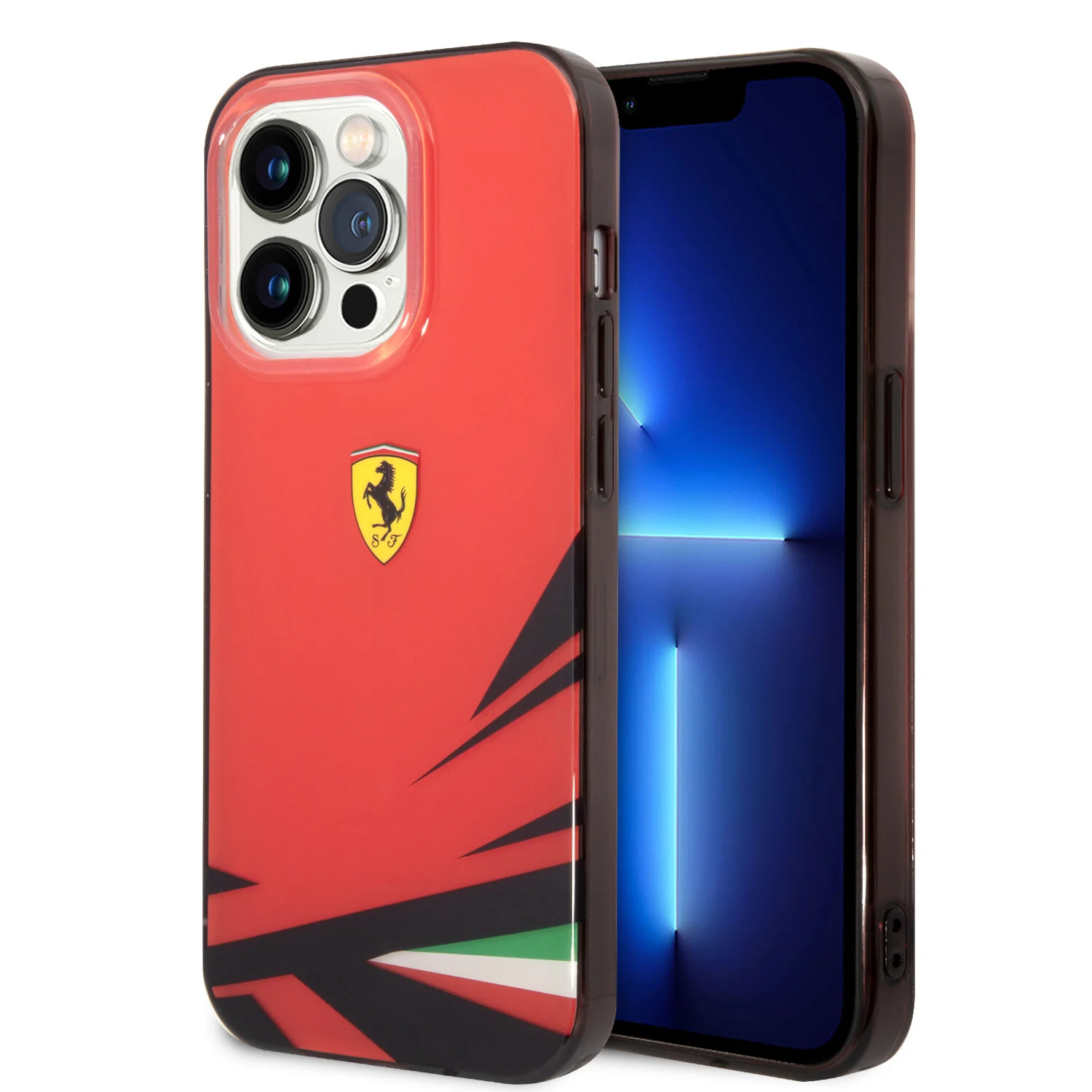 Ferrari Ferrari iPhone 14 Pro Back-Cover hul - Double Layer Print - Rot