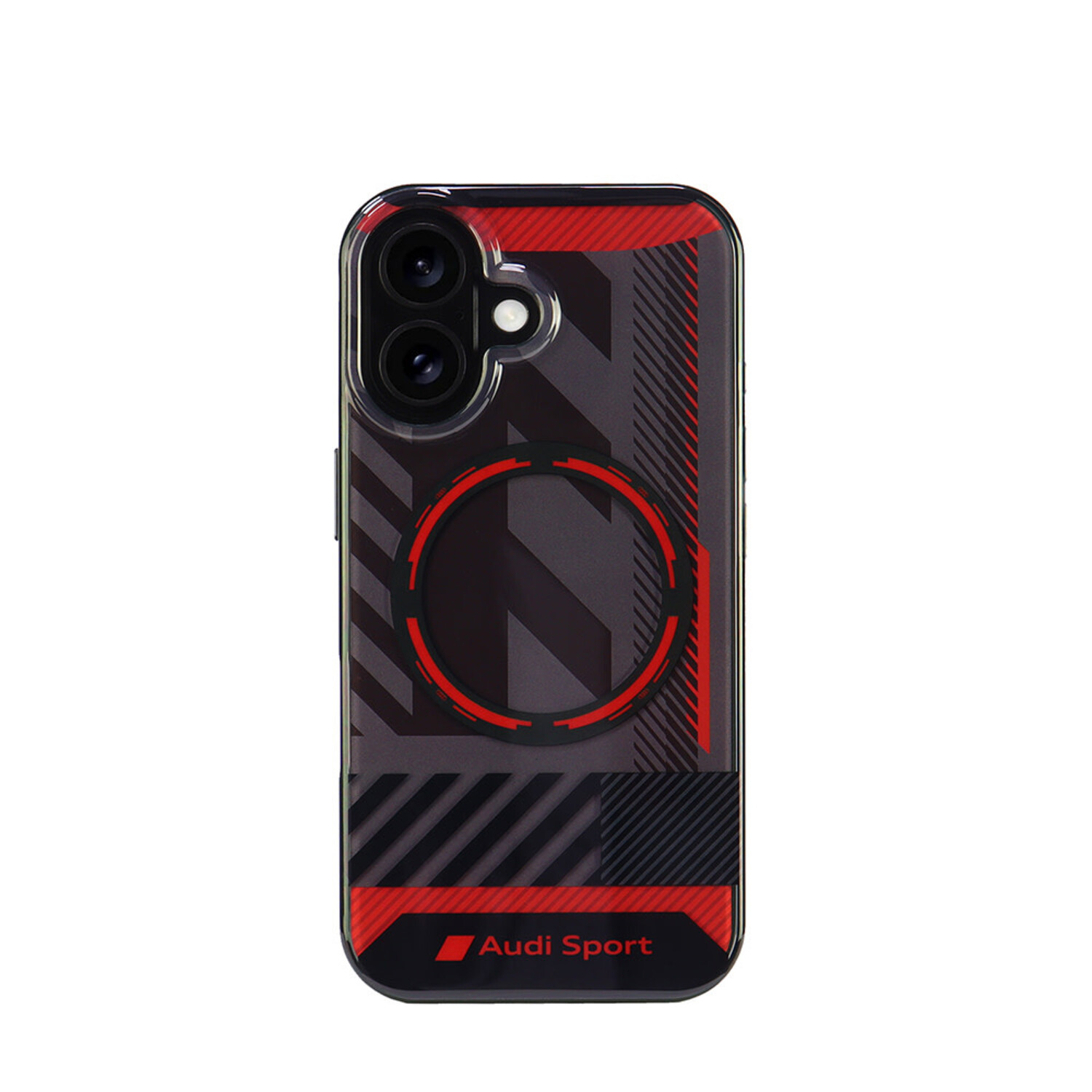 Audi Audi iPhone 16 Back-Cover hul - IML case - magsafe - Schwarz