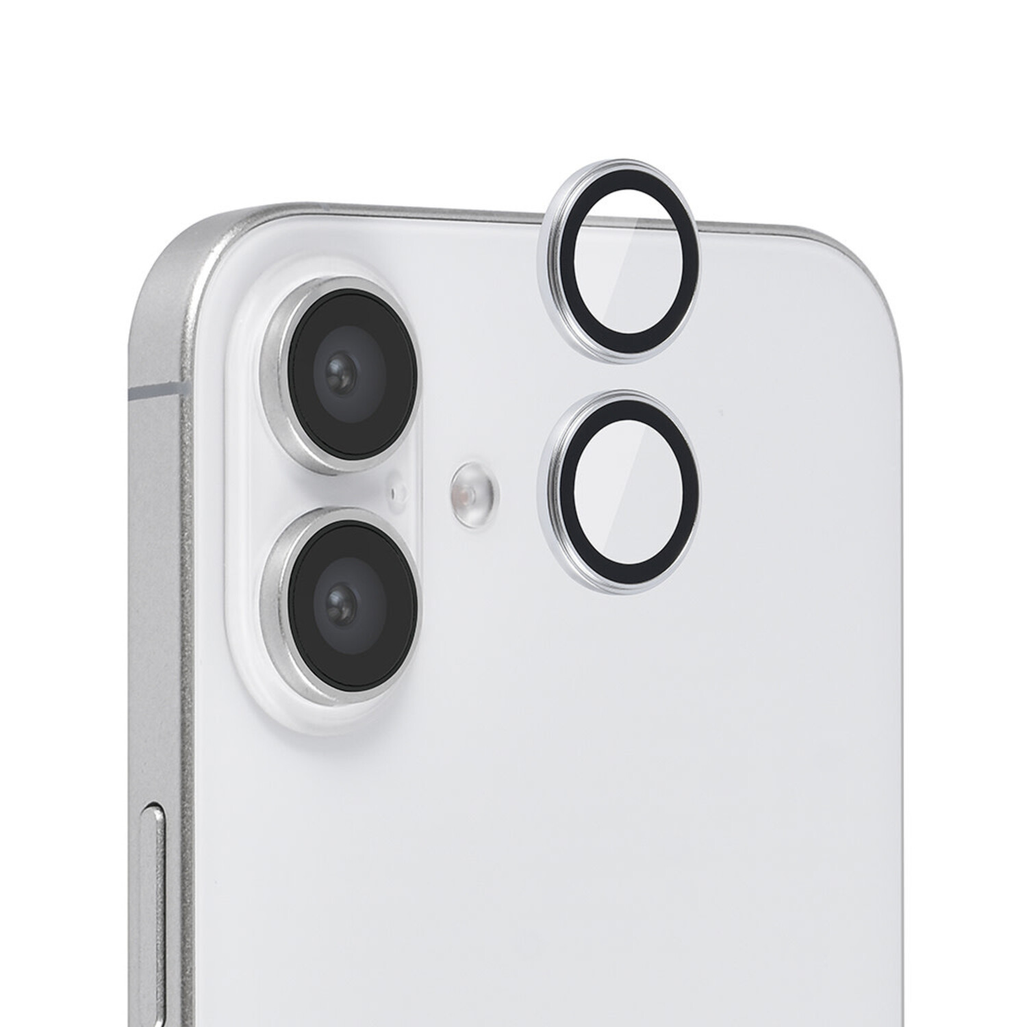 TUNIQ TUNIQ iPhone 16 Plus Lens Protector - Tempered glass - Silber