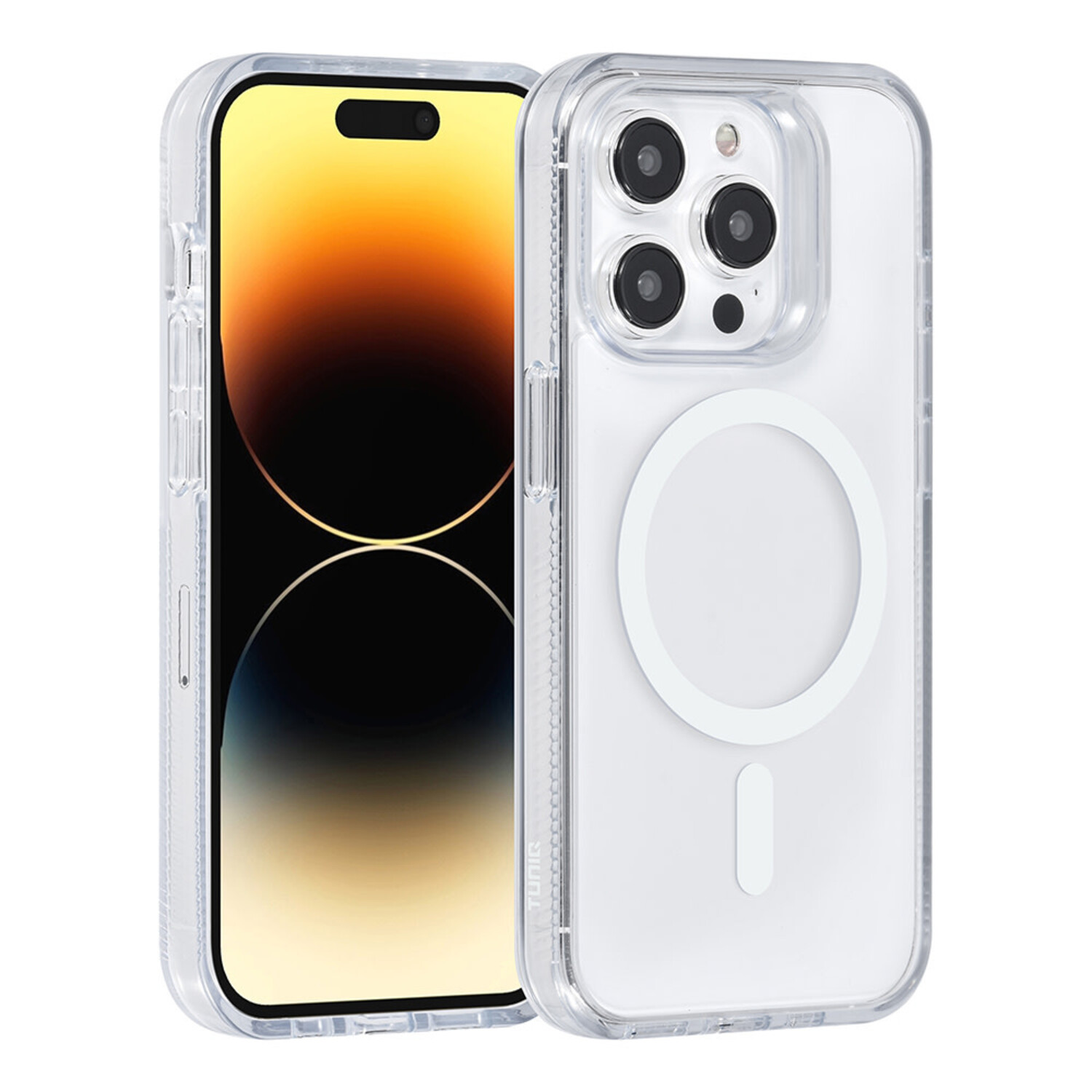 TUNIQ TUNIQ iPhone 14 Pro Back-Cover hul - Magsafe silicone - Weiß