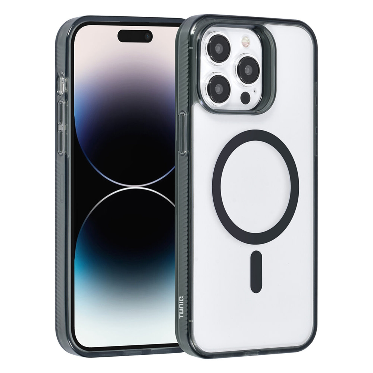 TUNIQ TUNIQ iPhone 14 Pro Max Back-Cover hul - Magsafe silicone - Schwarz