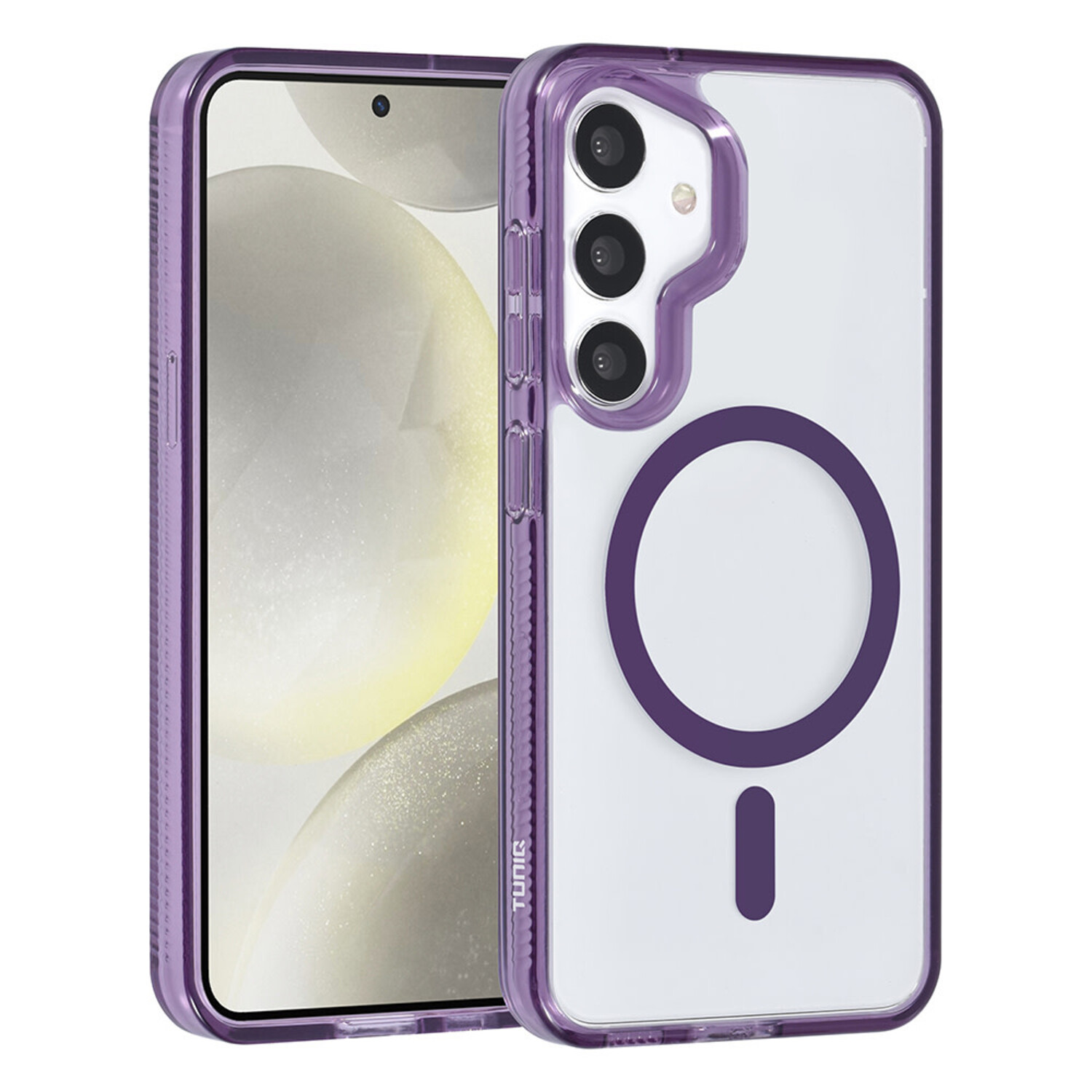 TUNIQ TUNIQ Galaxy S24 Back-Cover hul - Magsafe silicone - Lila