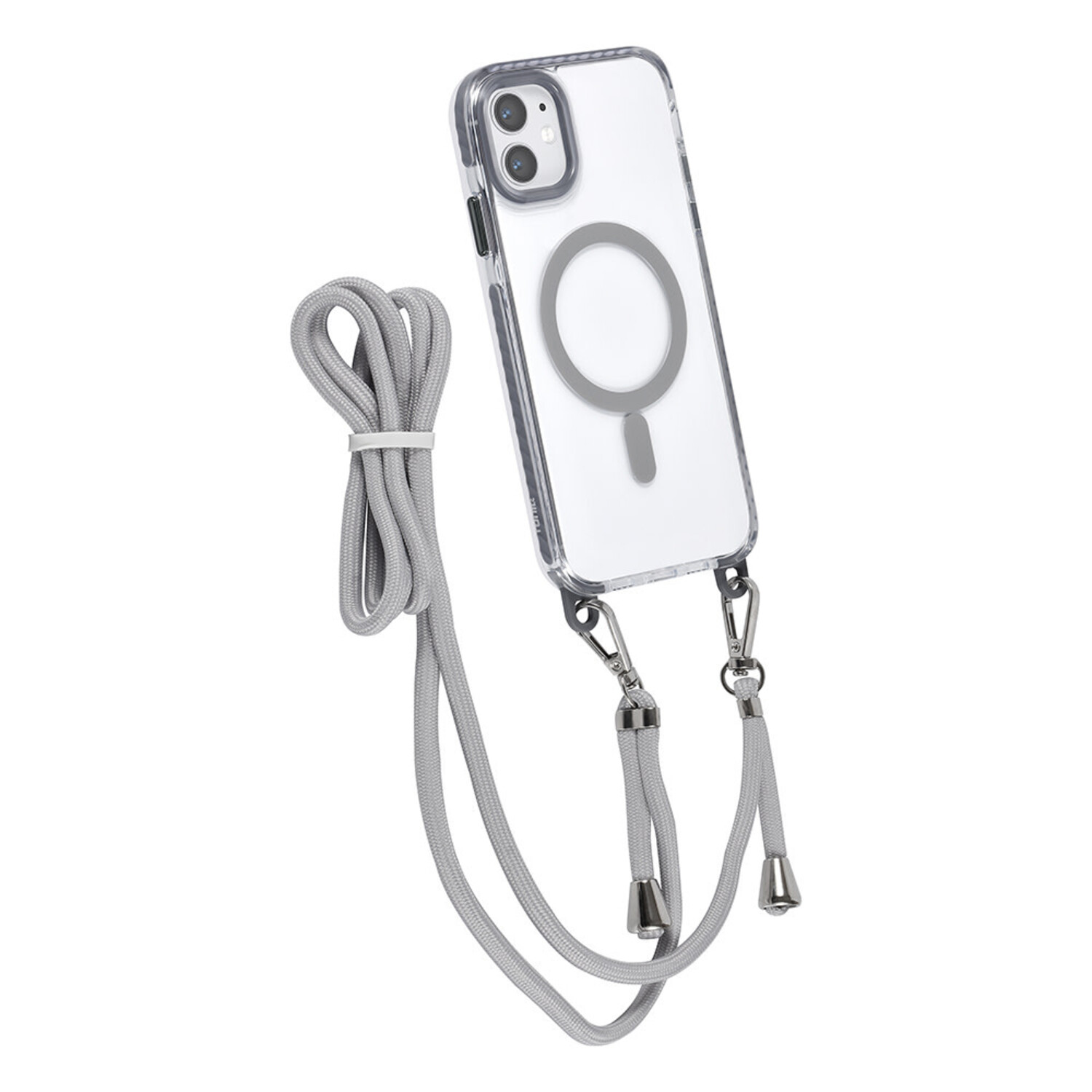 TUNIQ TUNIQ iPhone 11 Back-Cover hul - neck cord - magsafe - Grau