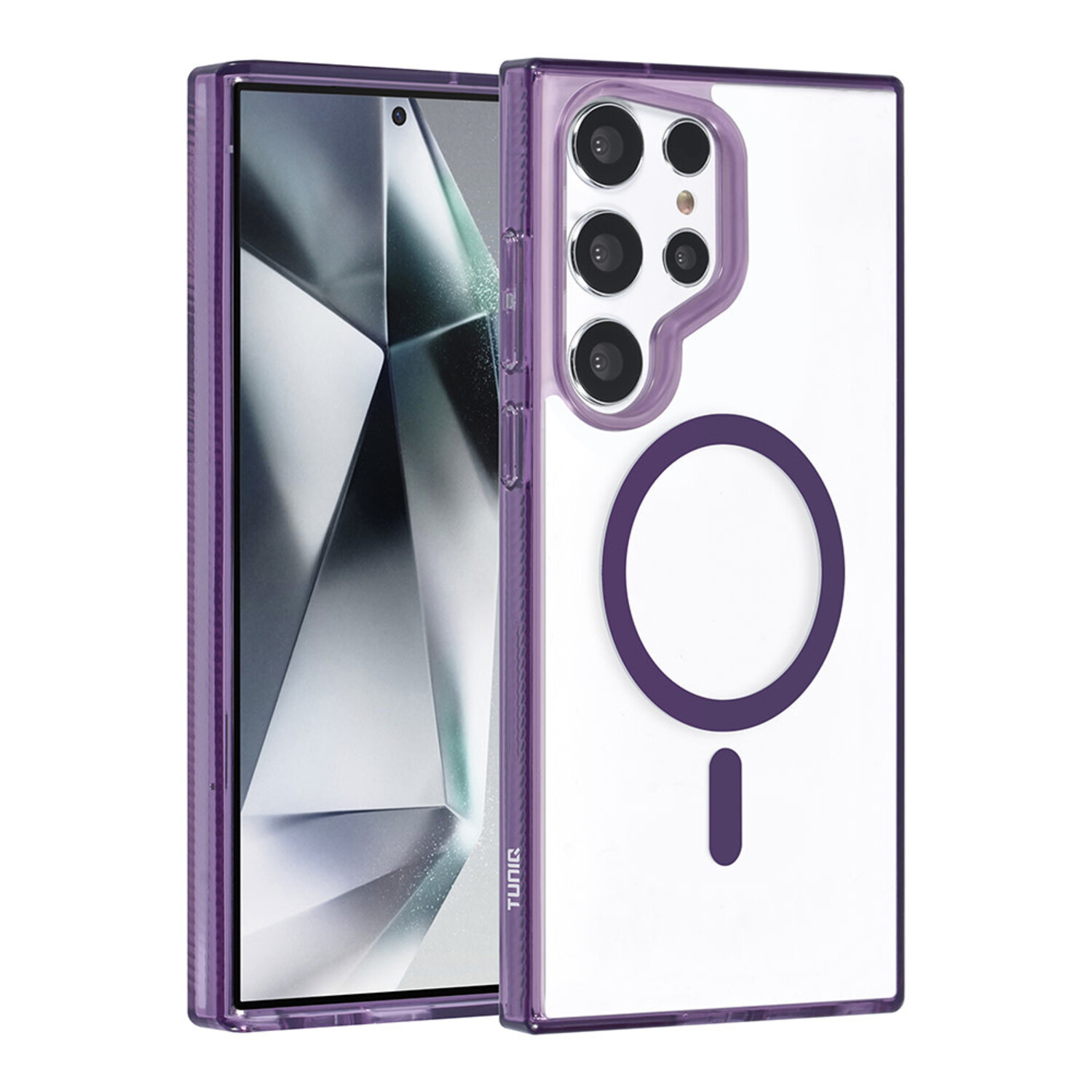 TUNIQ TUNIQ Galaxy S24 Ultra Back-Cover hul - Magsafe silicone - Lila