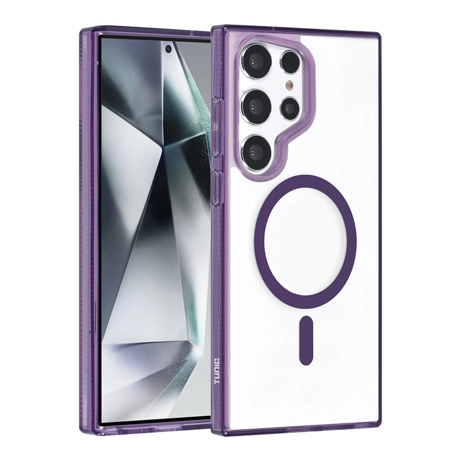 TUNIQ TUNIQ Galaxy S24 Ultra Back-Cover hul - Magsafe silicone - Lila