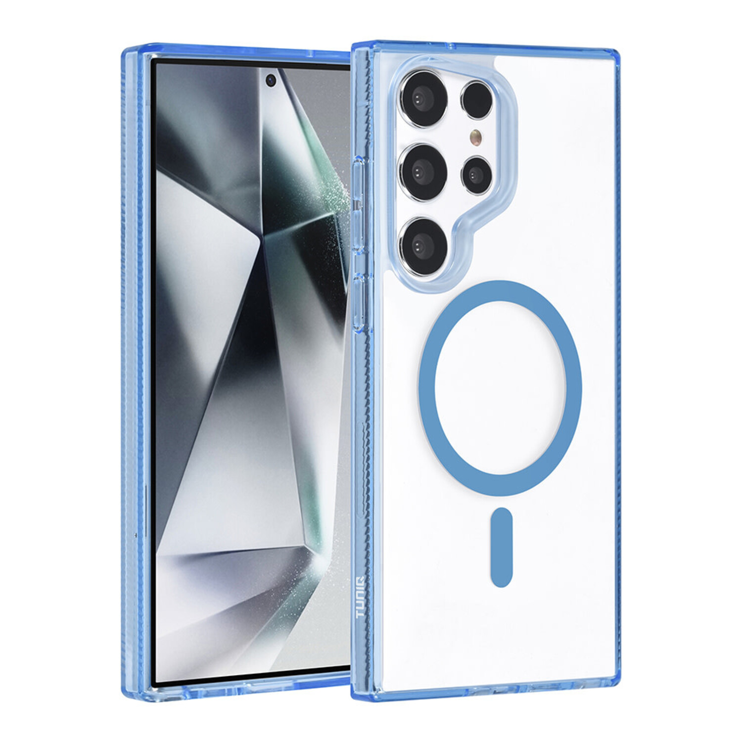 TUNIQ TUNIQ Galaxy S24 Ultra Back-Cover hul - Magsafe silicone - Blau