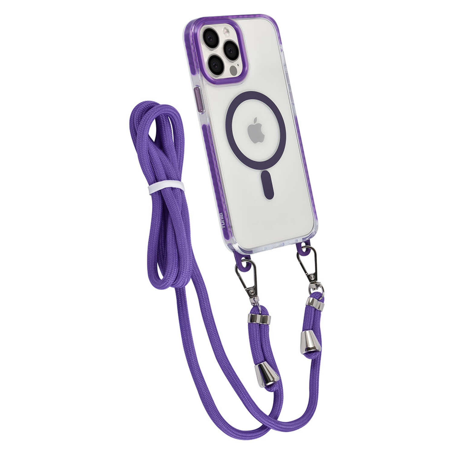TUNIQ TUNIQ iPhone 13 Pro Max Back-Cover hul - neck cord - magsafe - Lila