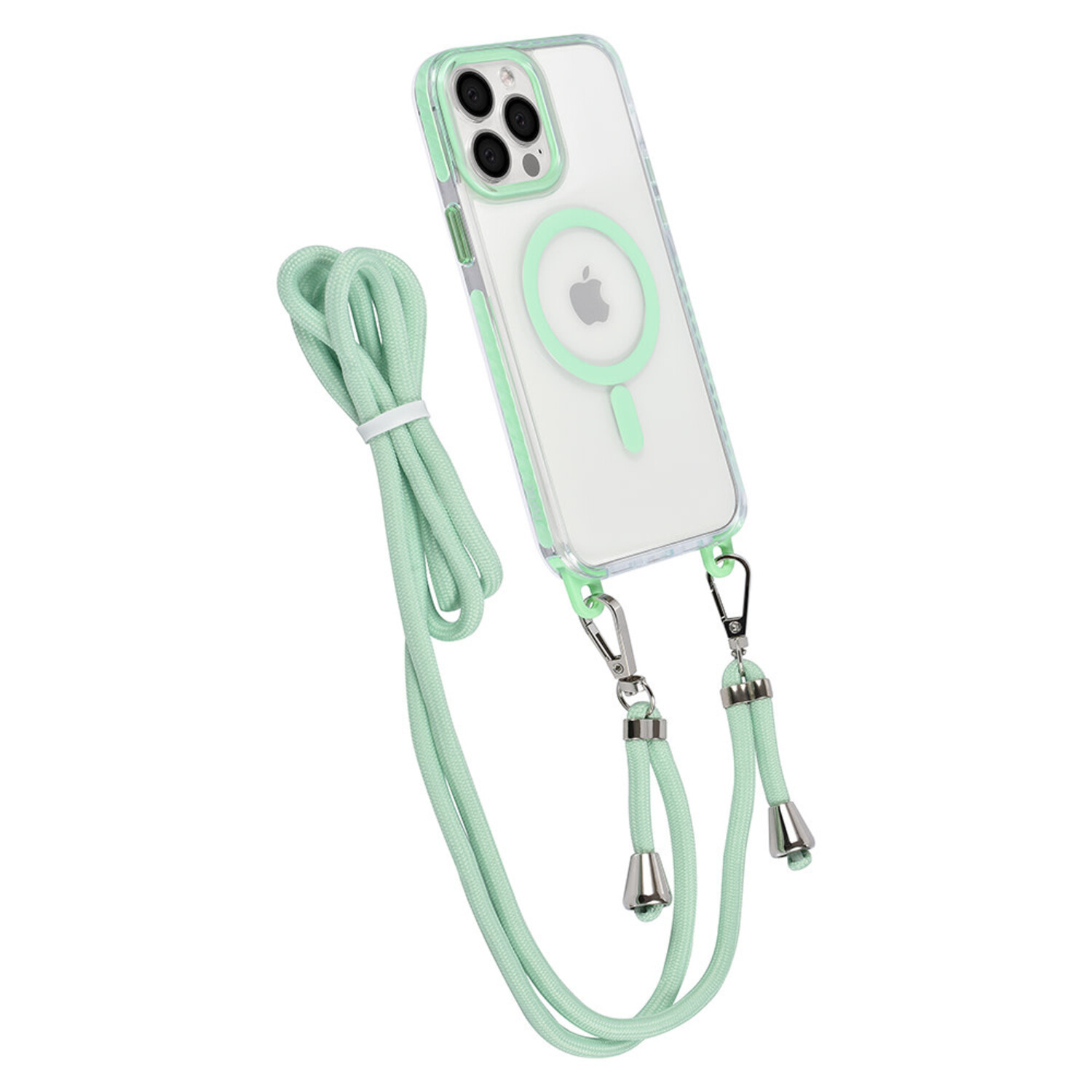 TUNIQ TUNIQ iPhone 13 Pro Max Back-Cover hul - neck cord - magsafe - Grün