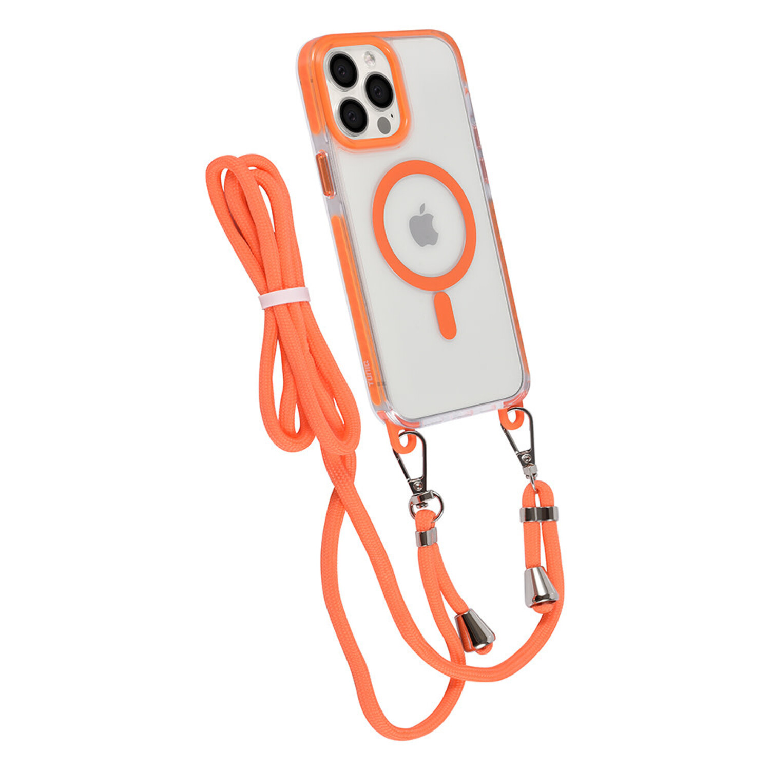 TUNIQ TUNIQ iPhone 13 Pro Max Back-Cover hul - neck cord - magsafe - Orange