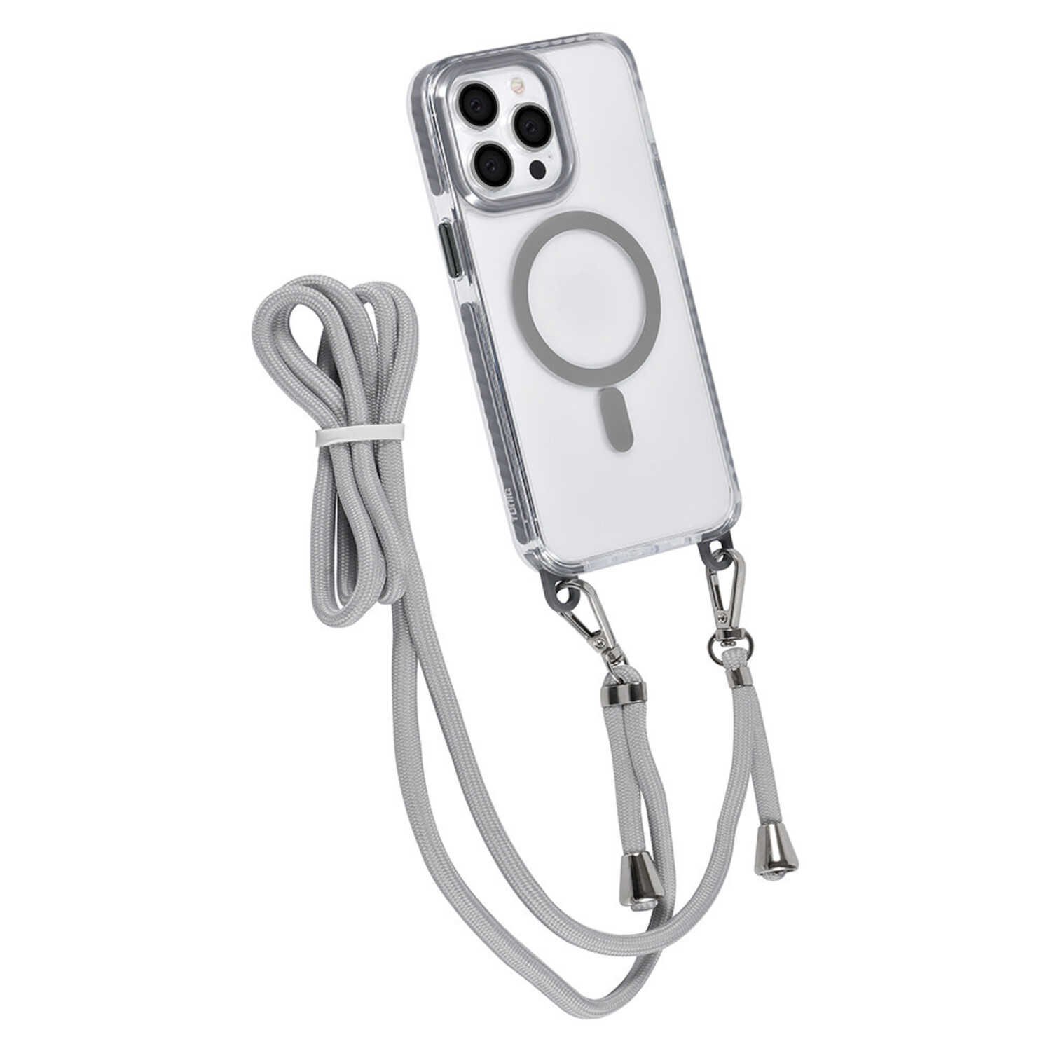 TUNIQ TUNIQ iPhone 14 Pro Max Back-Cover hul - neck cord - magsafe - Grau