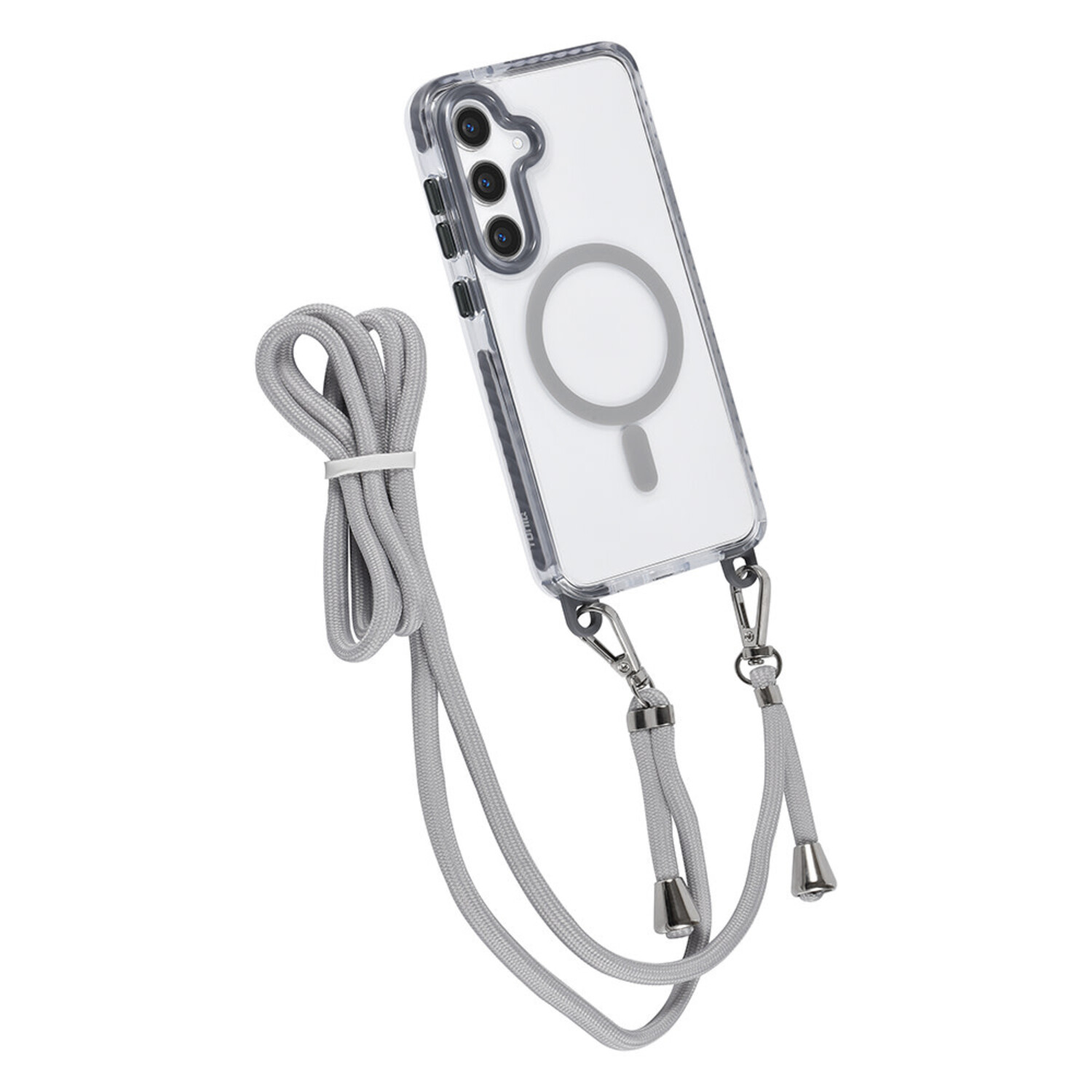 TUNIQ TUNIQ Galaxy S24 Plus Back-Cover hul - neck cord - magsafe - Grau