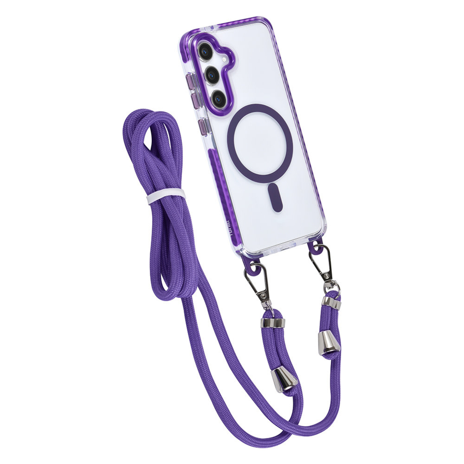 TUNIQ TUNIQ Galaxy S24 Plus Back-Cover hul - neck cord - magsafe - Lila