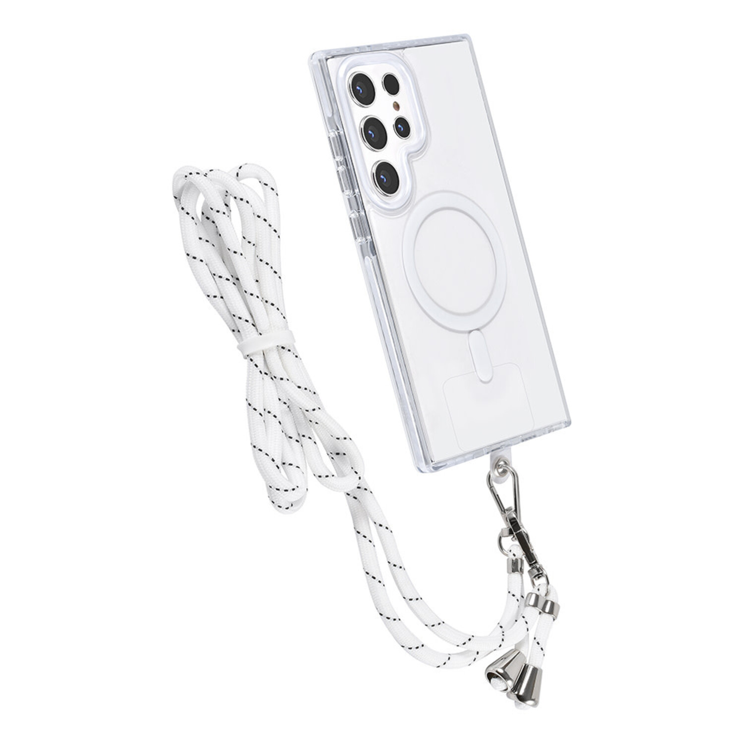 TUNIQ TUNIQ Galaxy S24 Ultra Back-Cover hul - neck cord - magsafe - Weiß