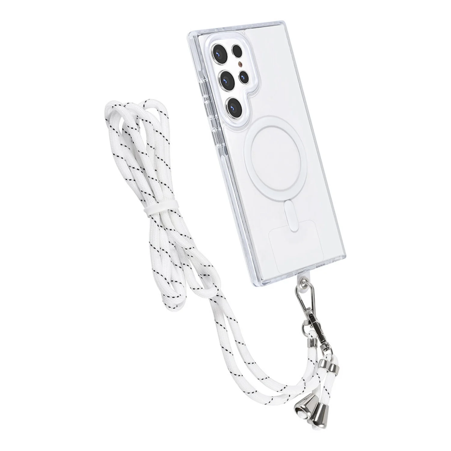 TUNIQ TUNIQ Galaxy S24 Ultra Back-Cover hul - neck cord - magsafe - Weiß