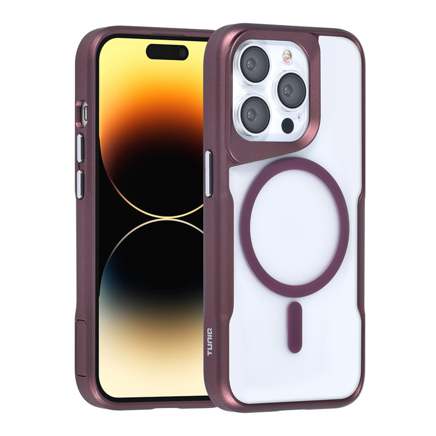 TUNIQ TUNIQ iPhone 14 Pro Back-Cover hul - Magsafe silicone - Rot