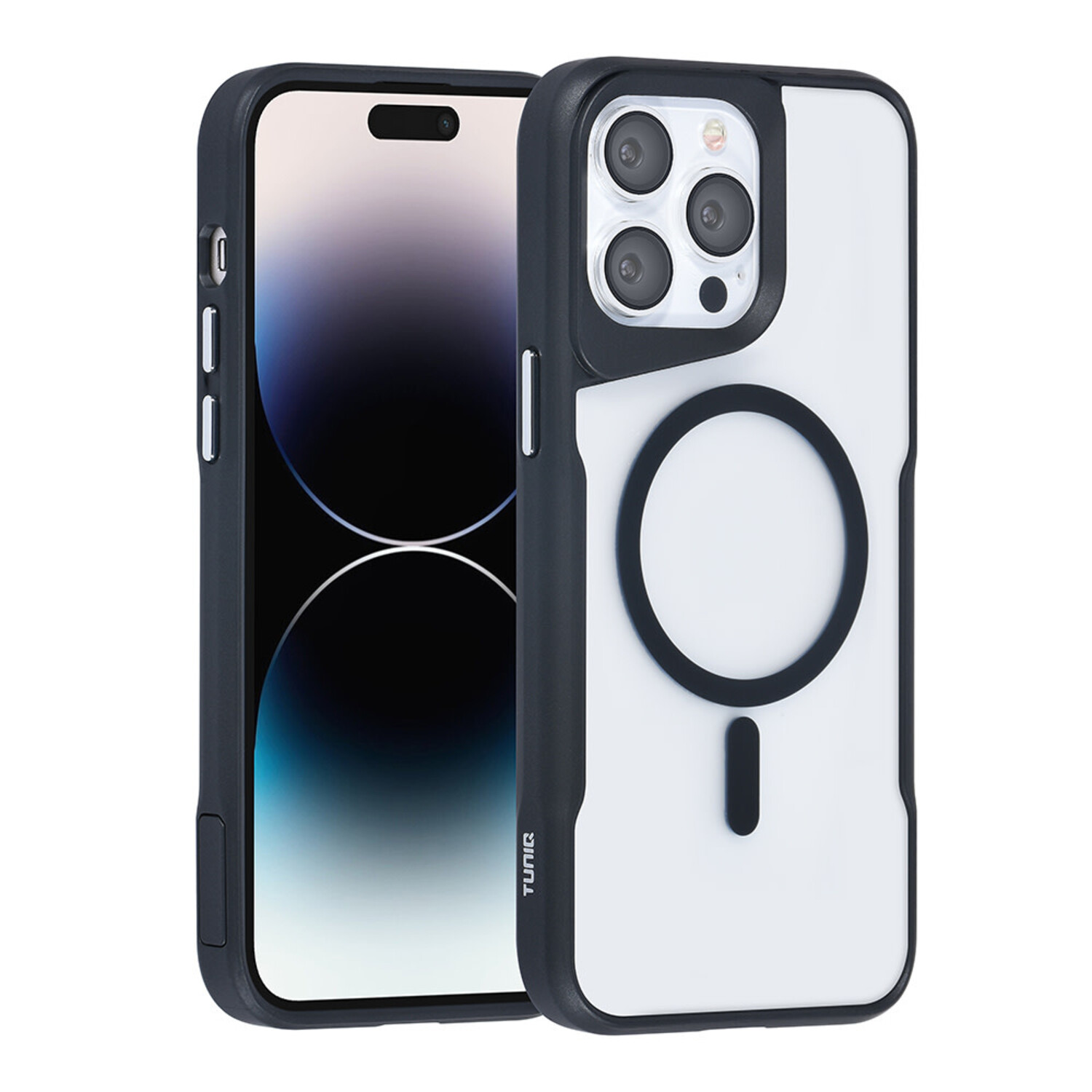 TUNIQ TUNIQ iPhone 14 Pro Max Back-Cover hul - Magsafe silicone - Schwarz