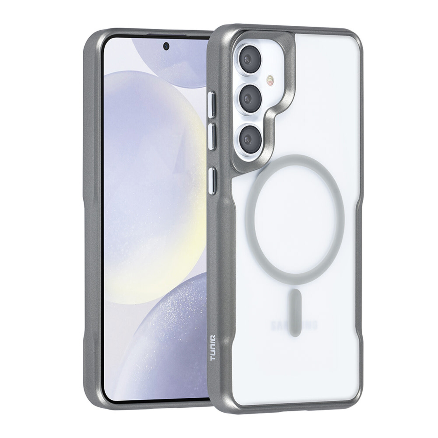 TUNIQ TUNIQ Galaxy S24 Plus Back-Cover hul - Magsafe silicone - Grau