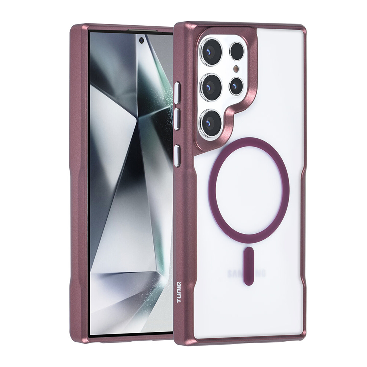 TUNIQ TUNIQ Galaxy S24 Ultra Back-Cover hul - Magsafe silicone - Rot