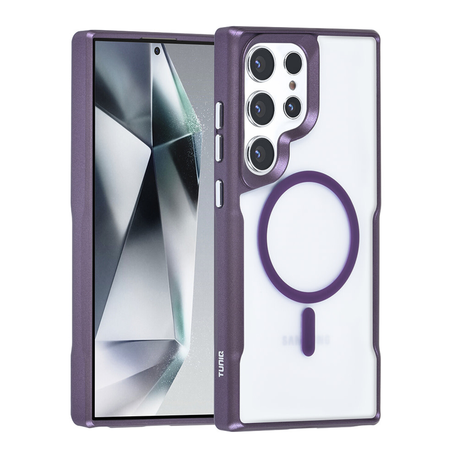TUNIQ TUNIQ Galaxy S24 Ultra Back-Cover hul - Magsafe silicone - Lila
