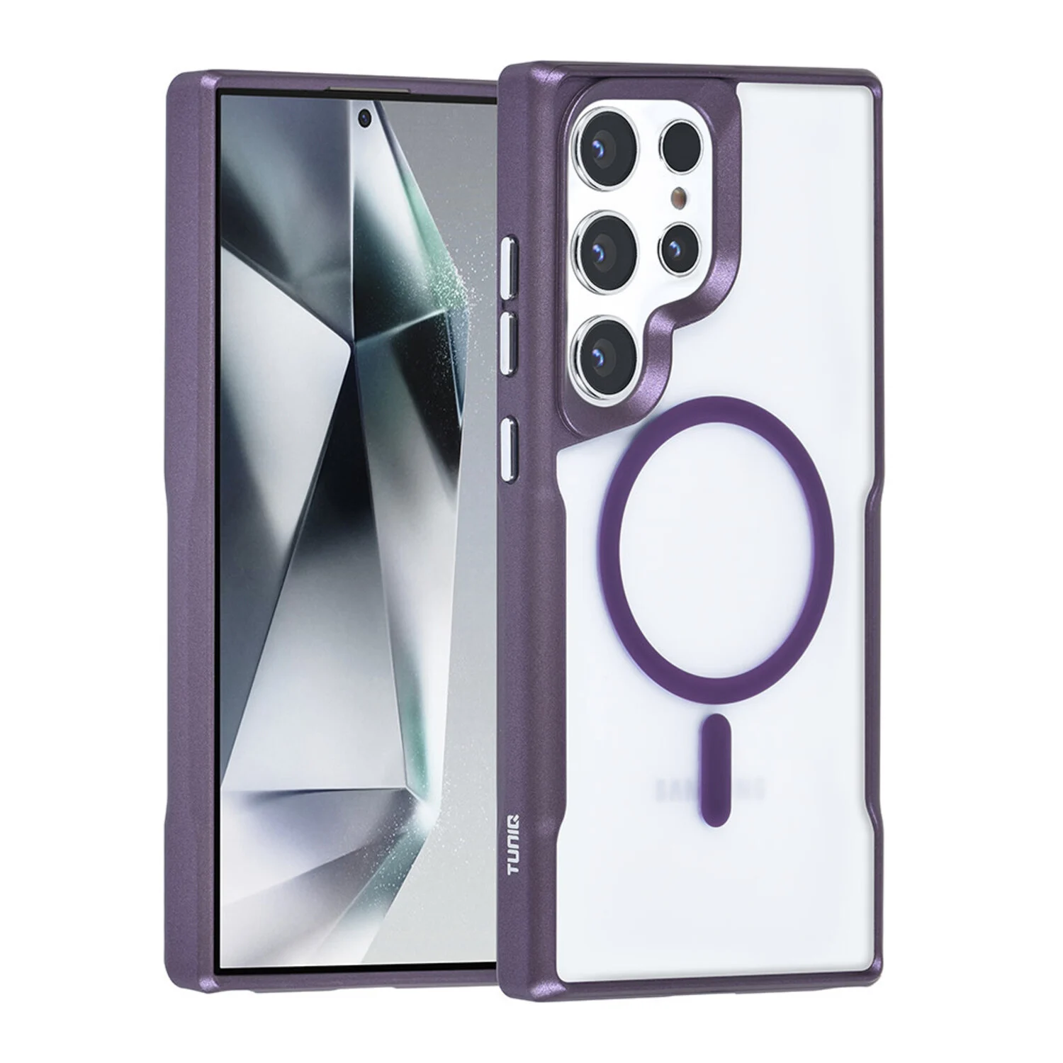 TUNIQ TUNIQ Galaxy S24 Ultra Back-Cover hul - Magsafe silicone - Lila