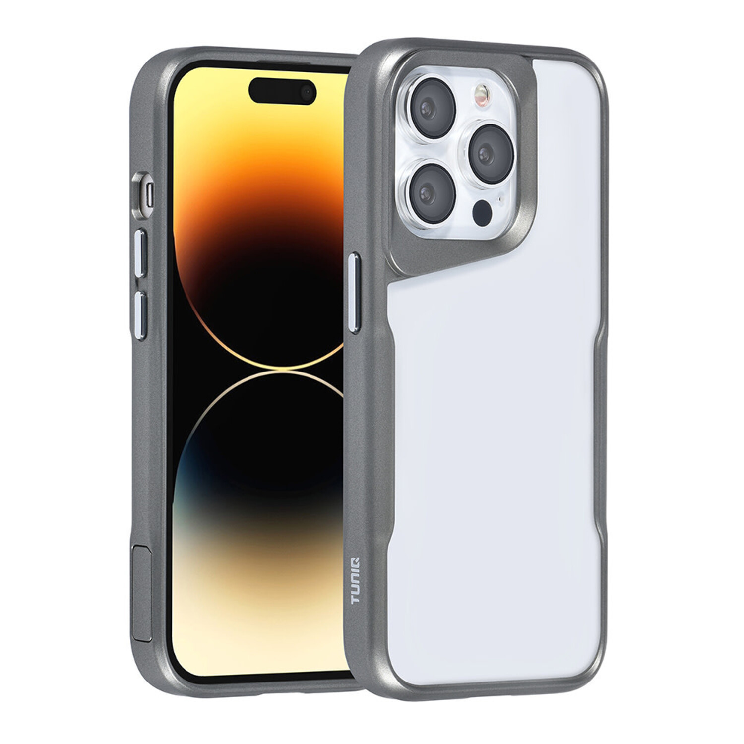TUNIQ TUNIQ iPhone 14 Pro Back-Cover hul - Silicone - Grau