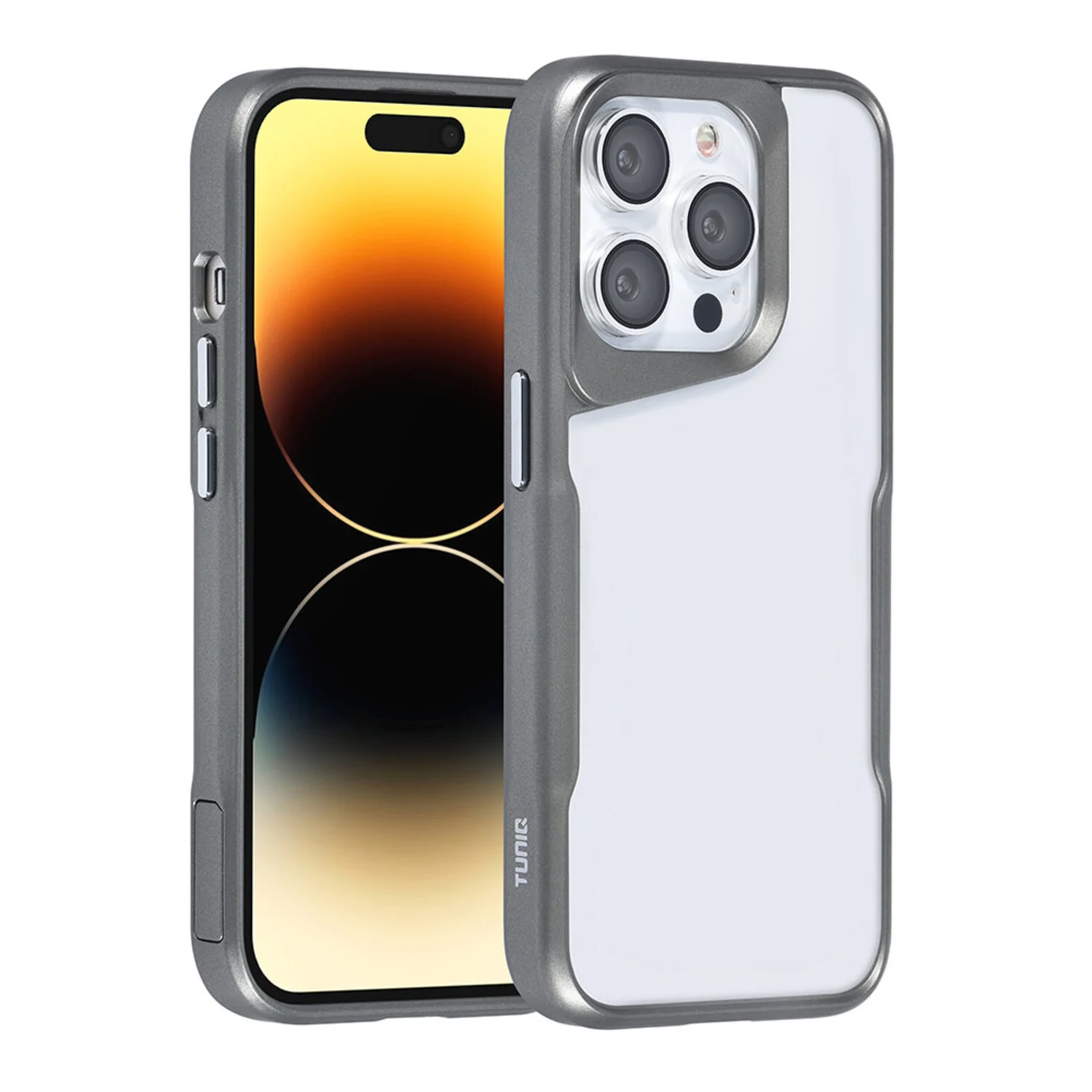 TUNIQ TUNIQ iPhone 14 Pro Back-Cover hul - Silicone - Grau