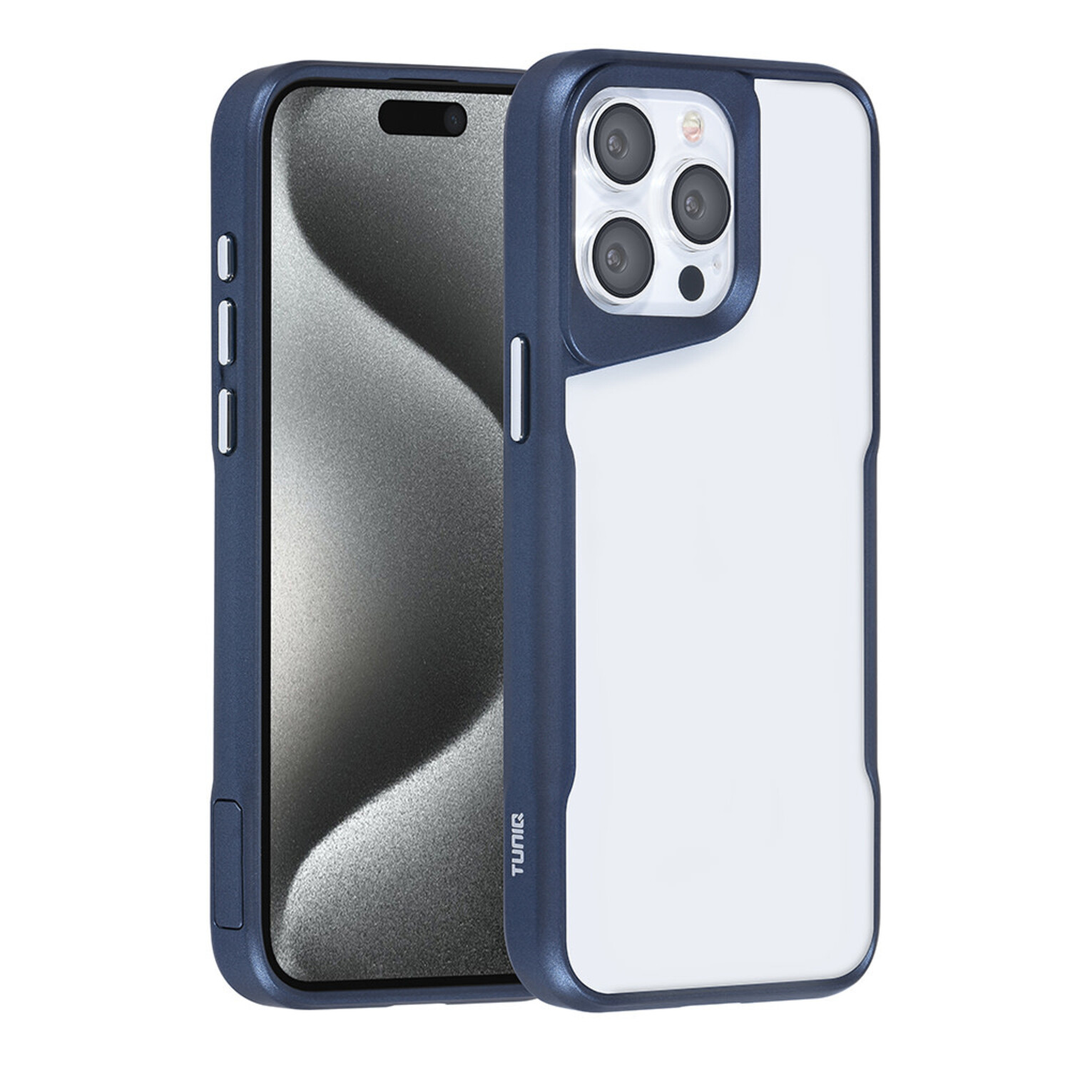 TUNIQ TUNIQ iPhone 14 Pro Max Back-Cover hul - Silicone - Dunkelblau