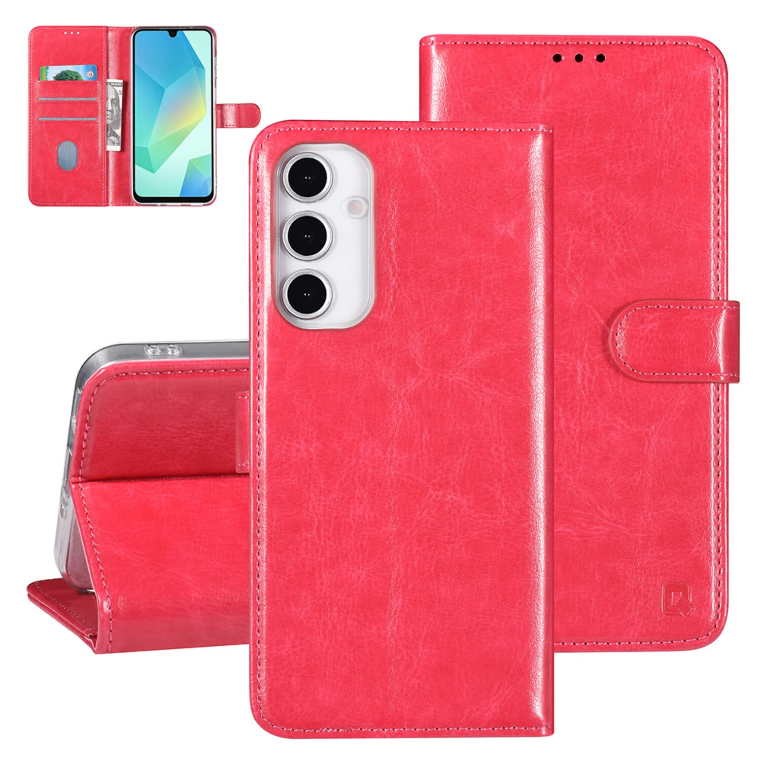TUNIQ TUNIQ Galaxy A06 Book-Case hul - Pasjeshouder - Pink