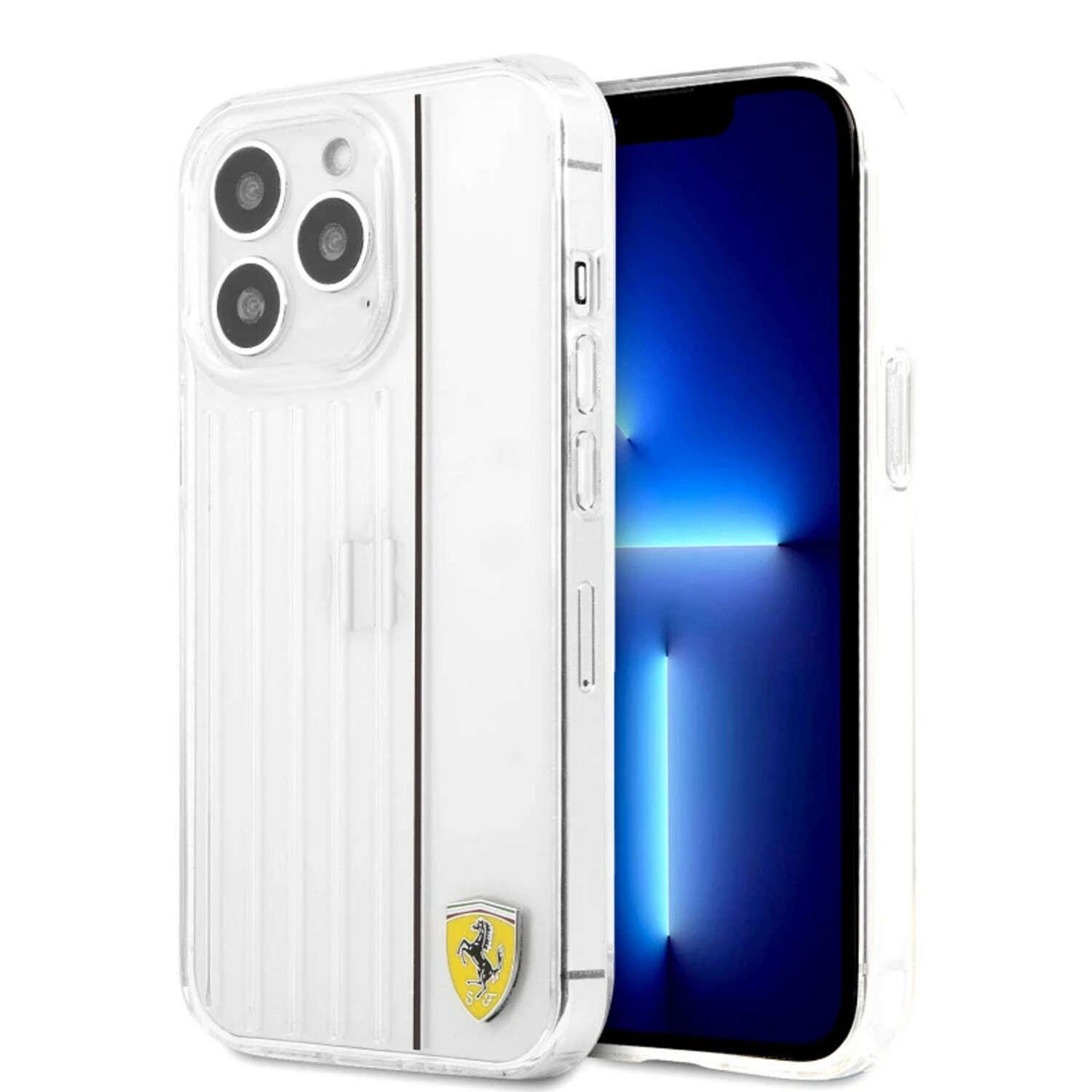 Ferrari Ferrari iPhone 13 Pro Max Back-Cover hul - 3D Lines - Schwarz