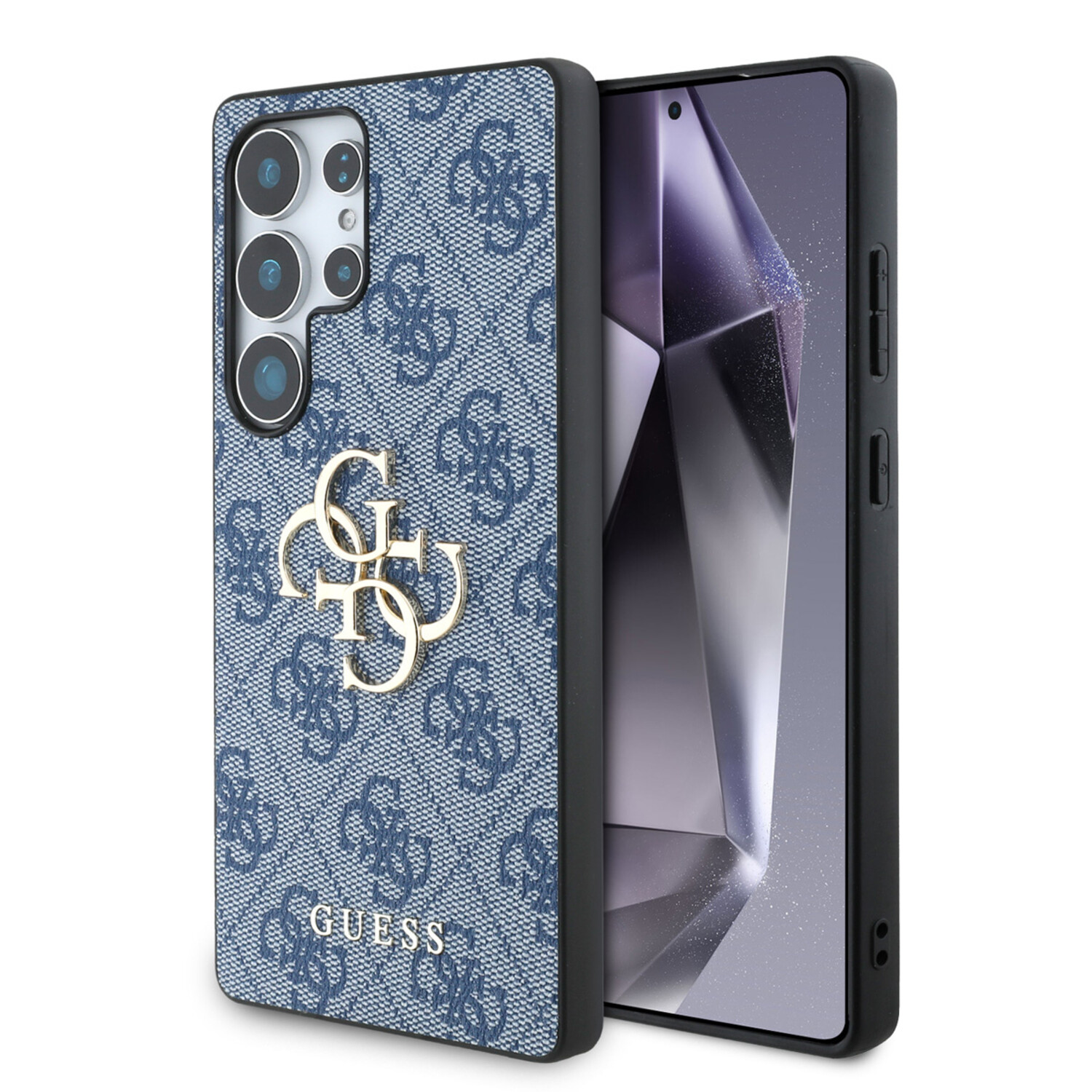 Guess Guess Galaxy S25 Ultra Back-Cover hul - 4G PU Big Logo - Blau
