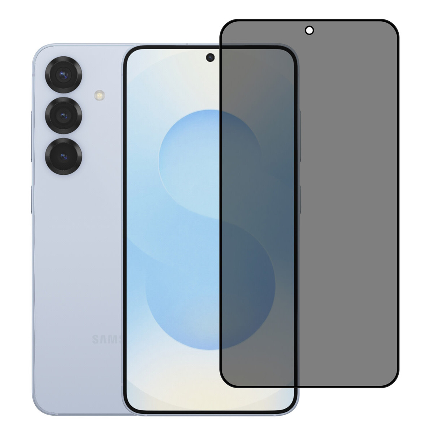 TUNIQ box of 10 - TUNIQ Galaxy S25 Display Schutzglas - Privacy Glass - Schwarz