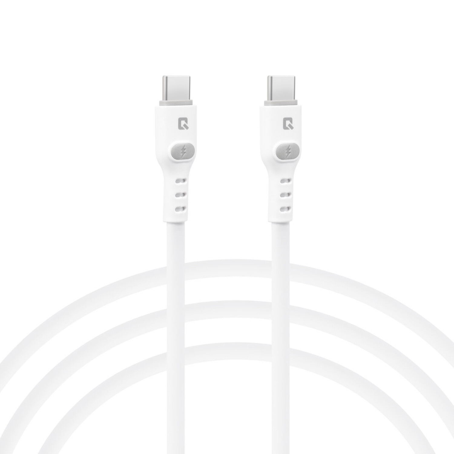 TUNIQ TUNIQ USB-C zu USB-C Kabel 100cm - Schnellladekabel - Weiß