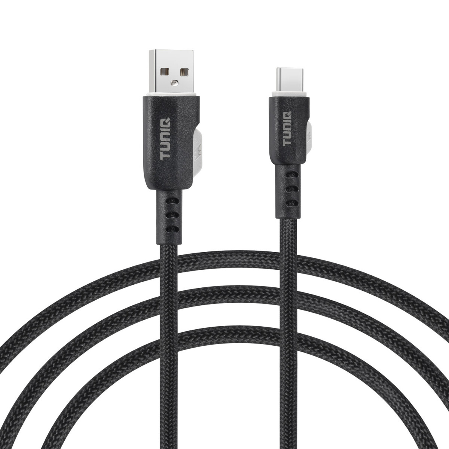 TUNIQ TUNIQ USB-A zu USB-C Kabel 100cm - Schnellladekabel - Schwarz