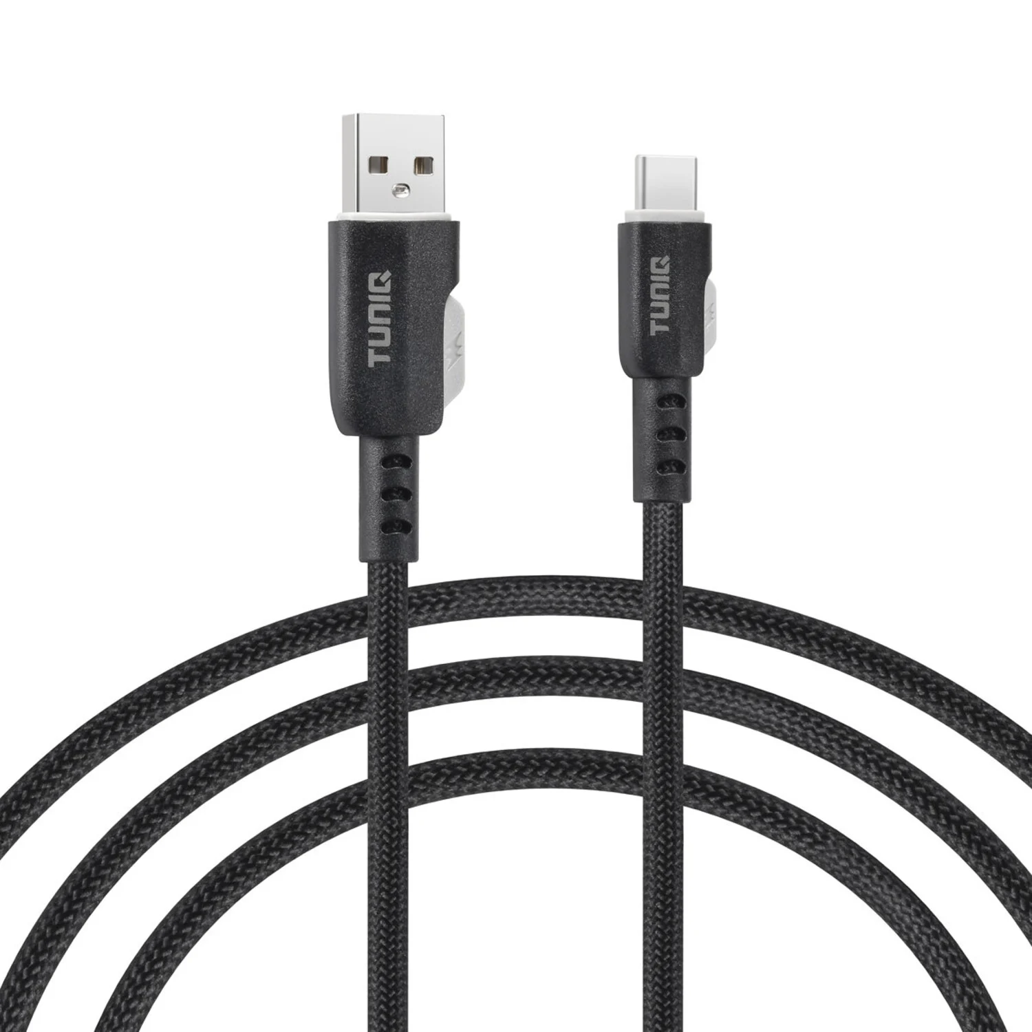 TUNIQ TUNIQ USB-A zu USB-C Kabel 100cm - Schnellladekabel - Schwarz