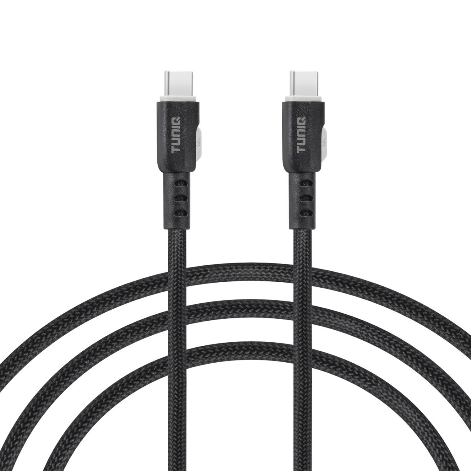 TUNIQ TUNIQ USB-C zu USB-C Kabel 100cm - Schnellladekabel - Schwarz