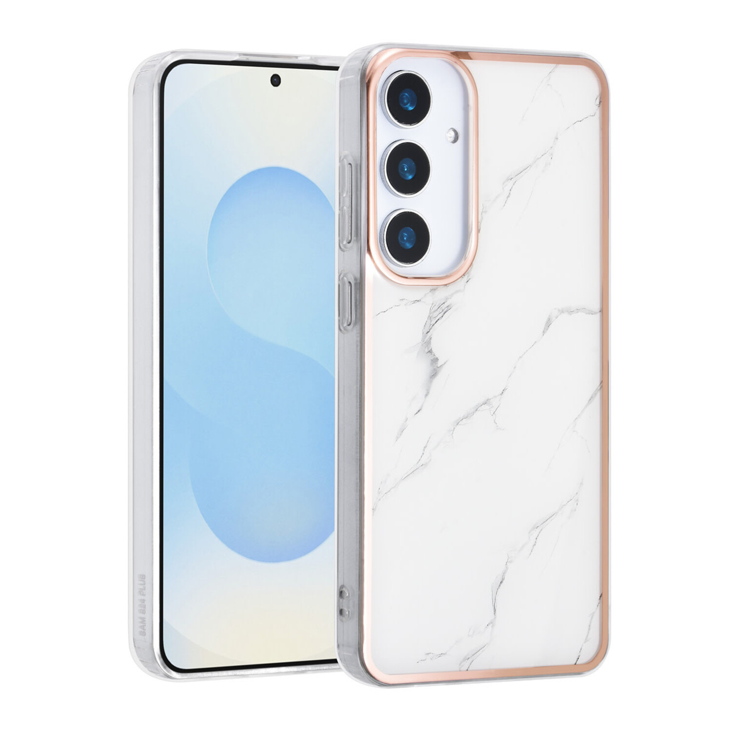 TUNIQ TUNIQ Galaxy S25 Plus Back-Cover hul - Silicone - Marble White