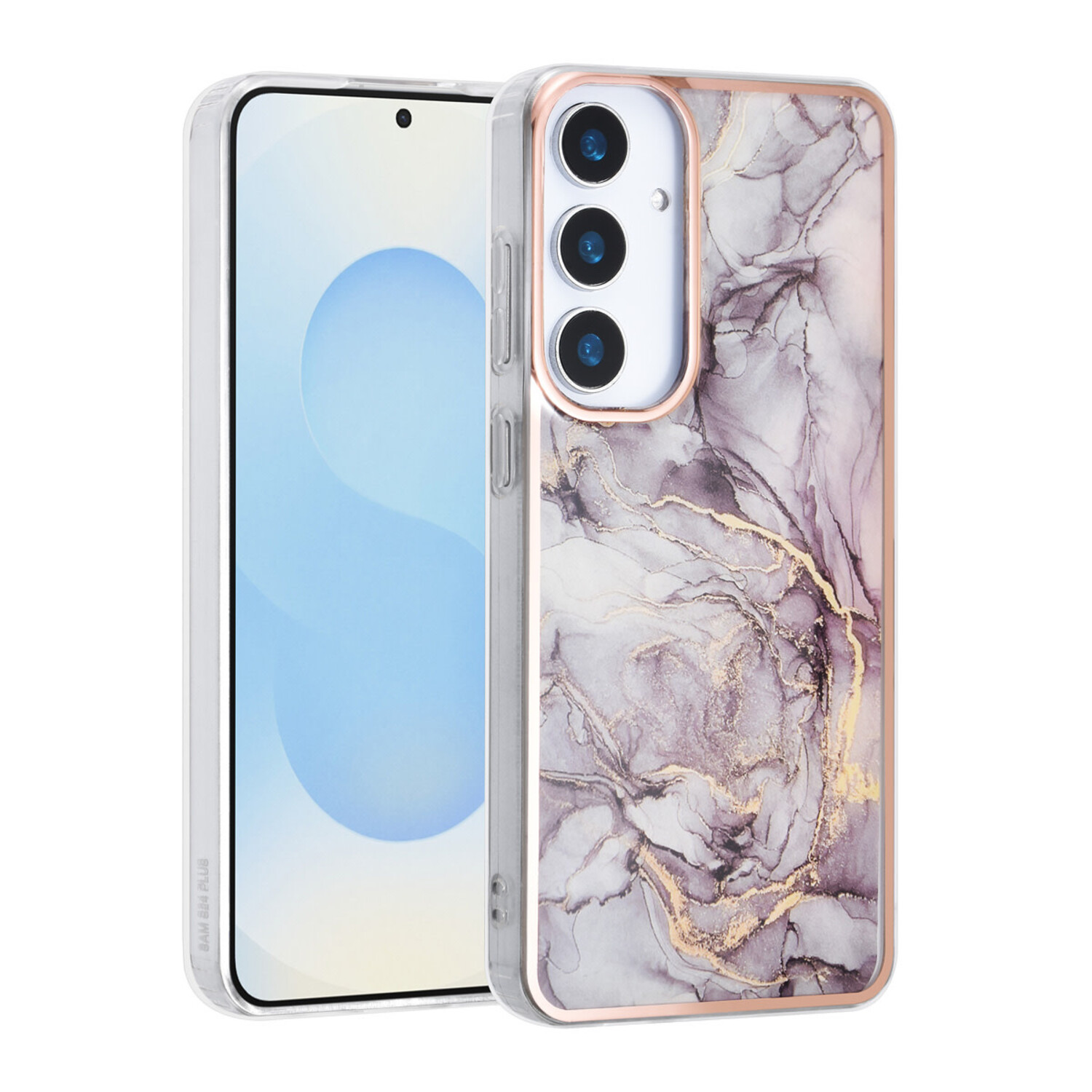 TUNIQ TUNIQ Galaxy S25 Plus Back-Cover hul - Silicone - Marble Brown