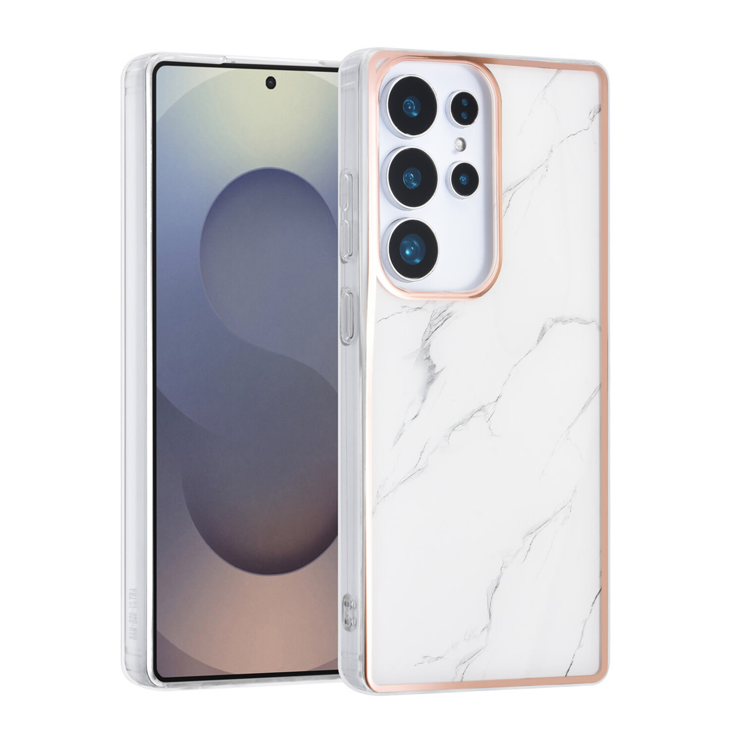 TUNIQ TUNIQ Galaxy S25 Ultra Back-Cover hul - Silicone - Marble White
