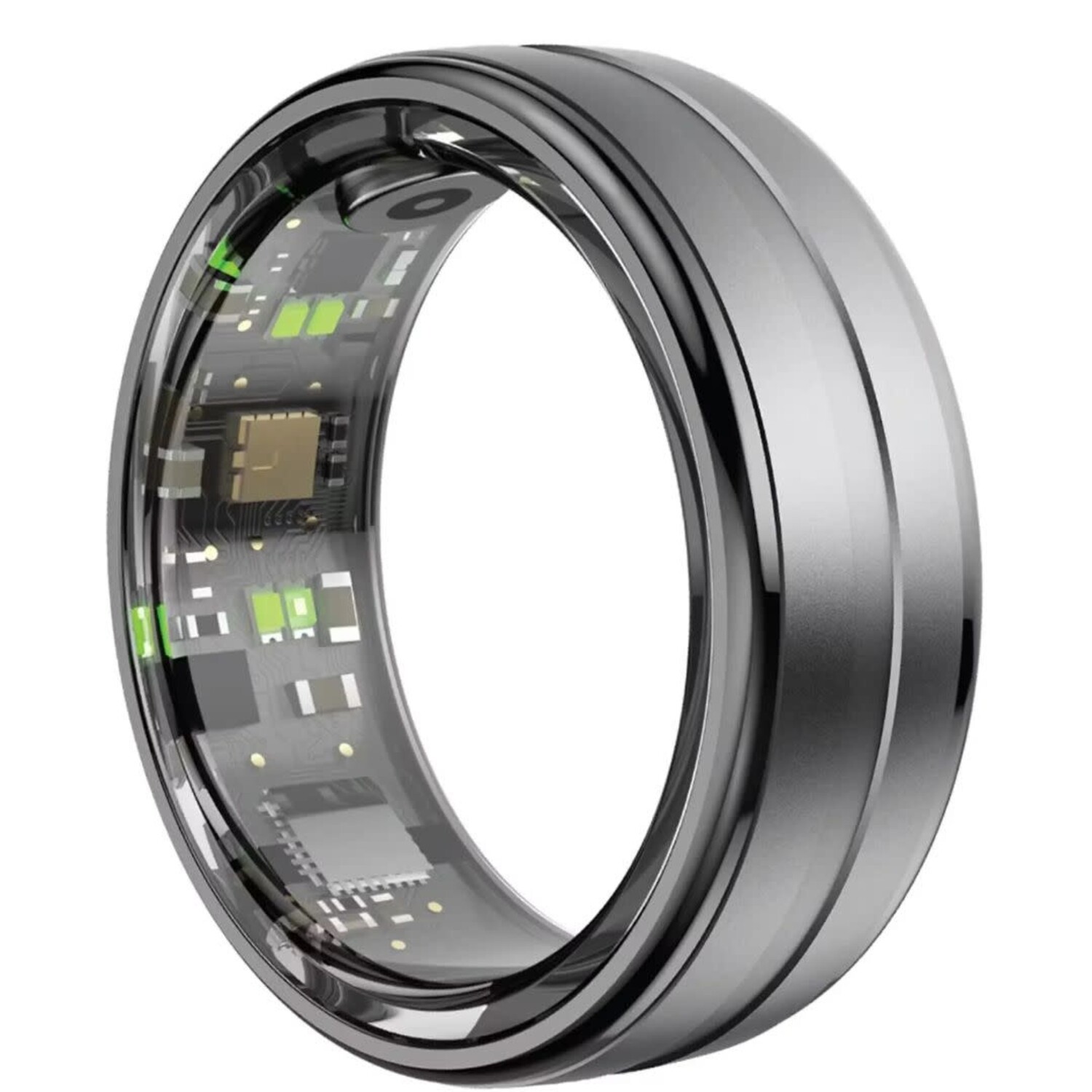 Green Lion Green Lion Smart Health Tracker Ring - Size 10 - Schwarz
