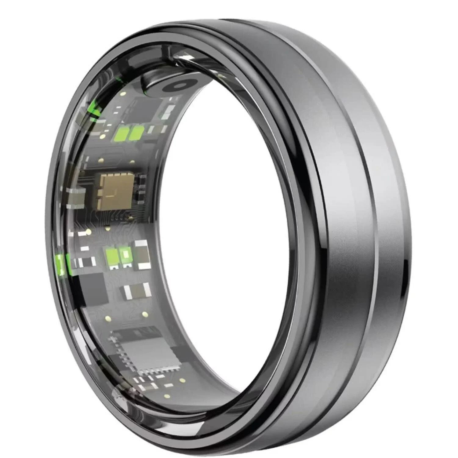 Green Lion Green Lion Smart Health Tracker Ring - Size 10 - Schwarz