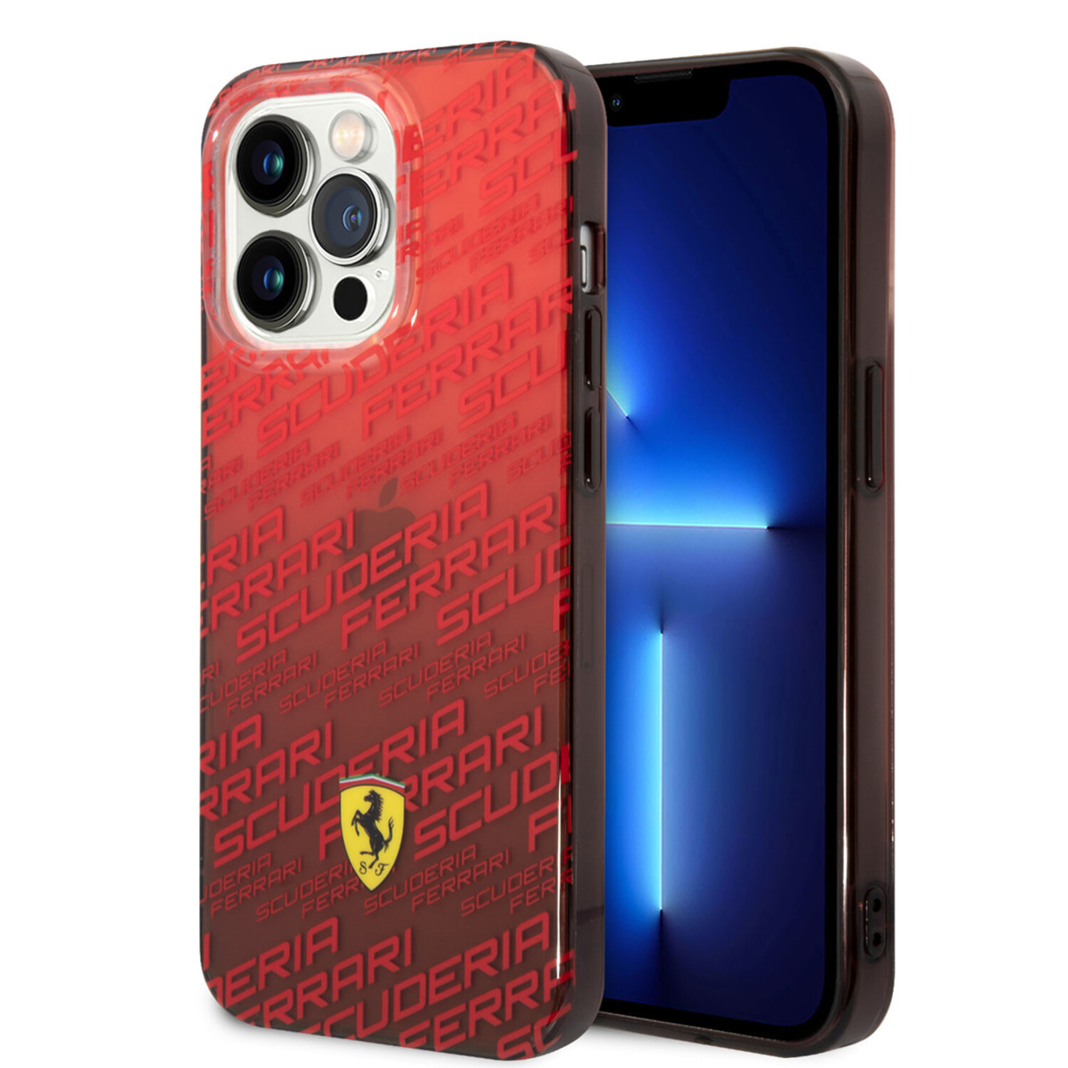 Ferrari Ferrari iPhone 14 Pro Back-Cover hul - SF Allover - Rot