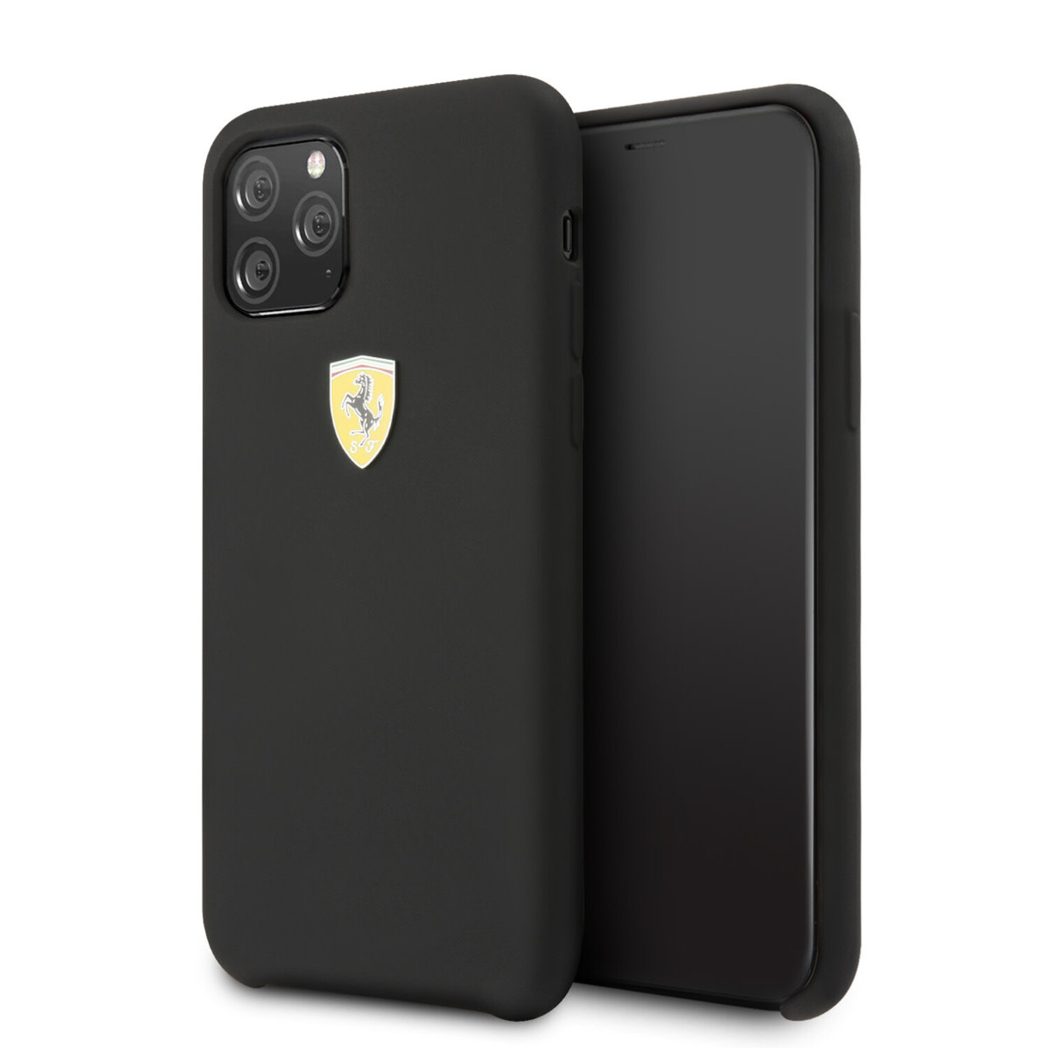 Ferrari Ferrari iPhone 11 Pro Back-Cover hul - Silicone - Printed Logo - Schwarz