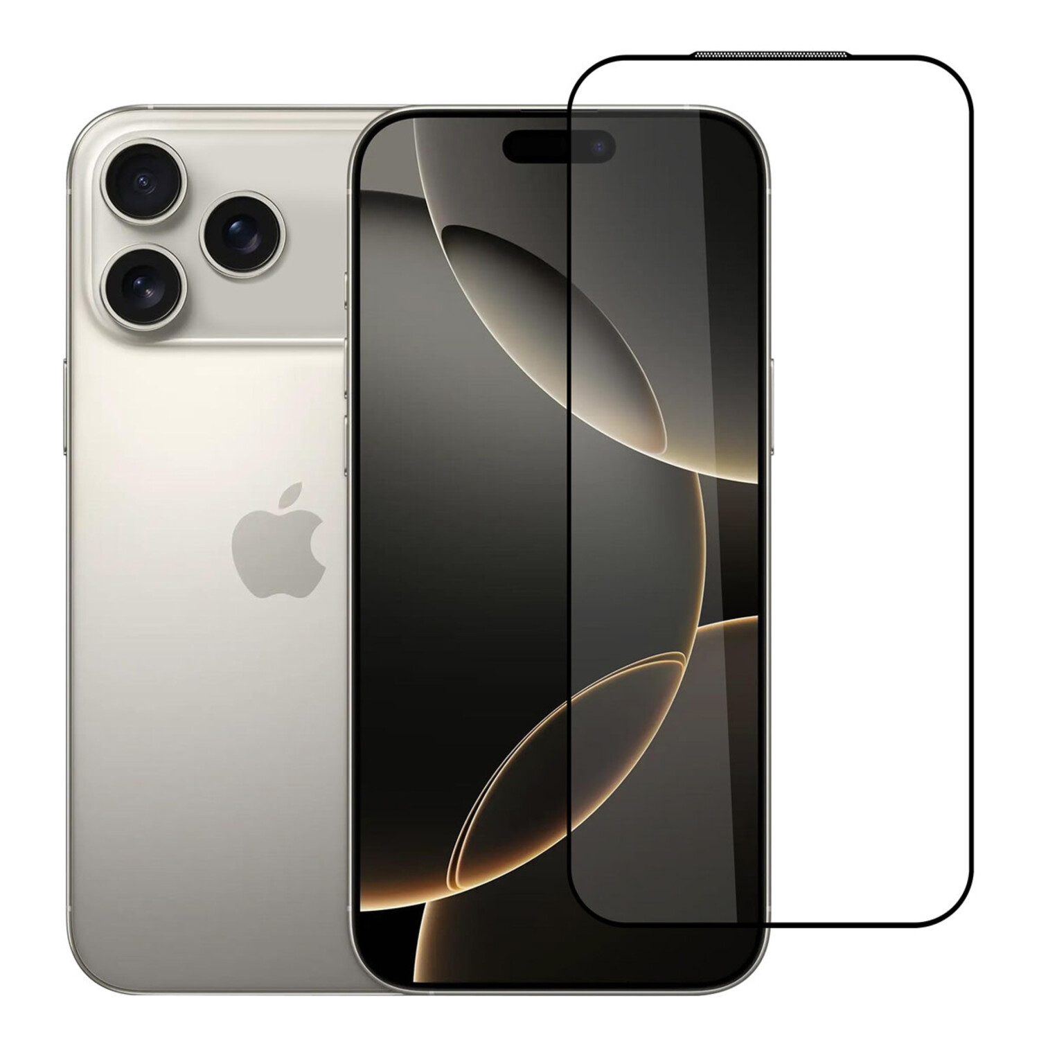 TUNIQ Box of 10 -  TUNIQ iPhone 17 Pro Max Display Schutzglas - 10D Full Coverage Displayschutzfolie - Schwarze Rand