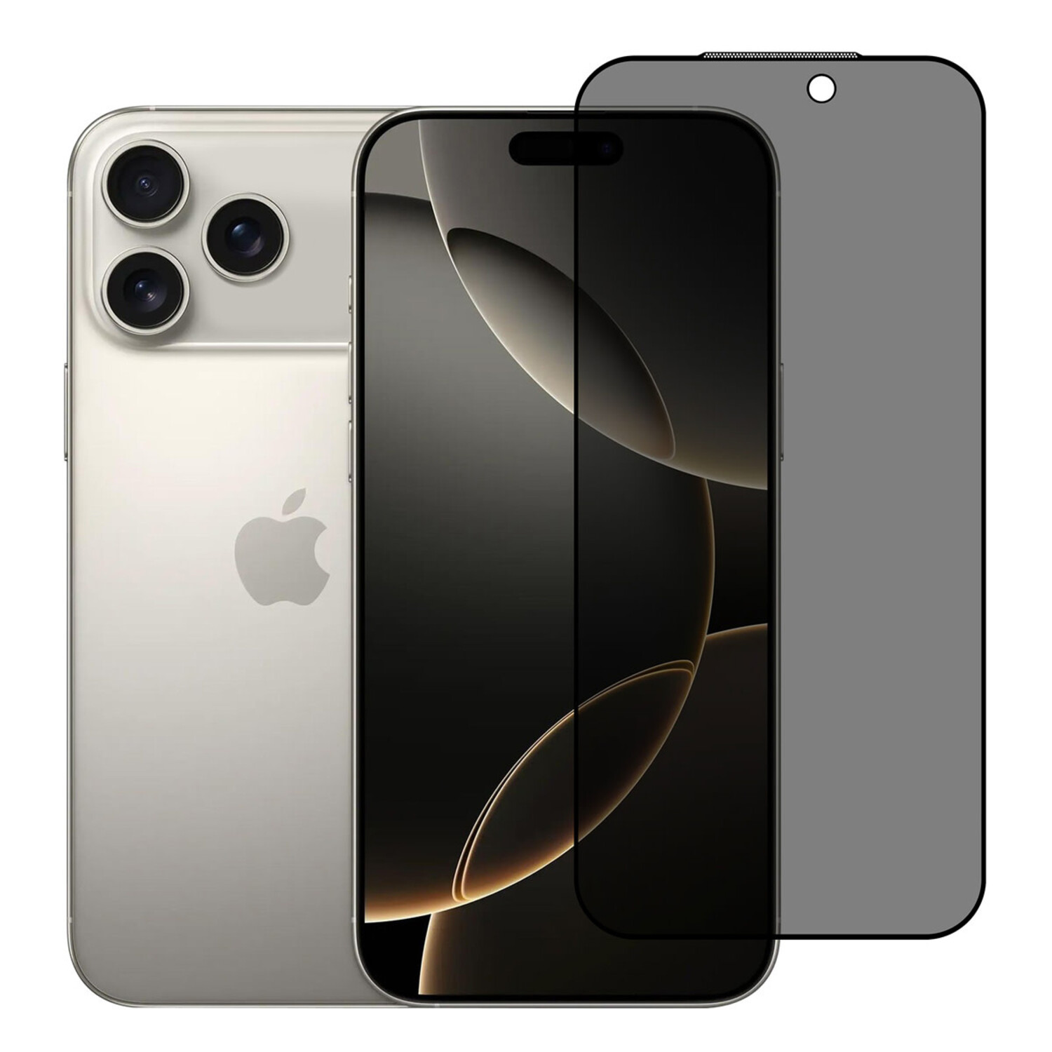 TUNIQ box of 10 -  TUNIQ iPhone 17 Pro Max Display Schutzglas - Privacy Glass - Schwarz