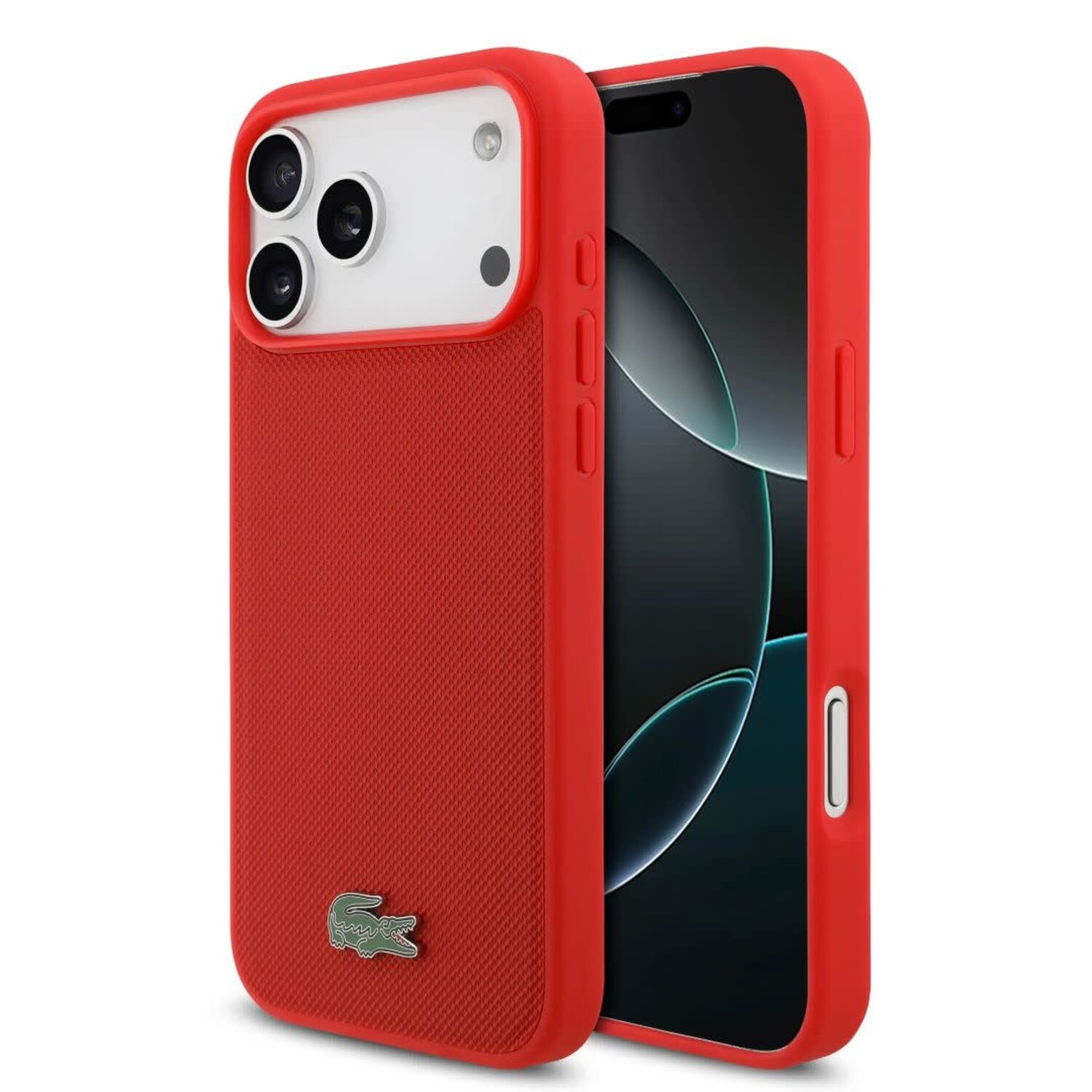Lacoste Lacoste iPhone 17 Pro Max Back-Cover hul - MagSafe - Iconic Petit Pique Logo - Rot